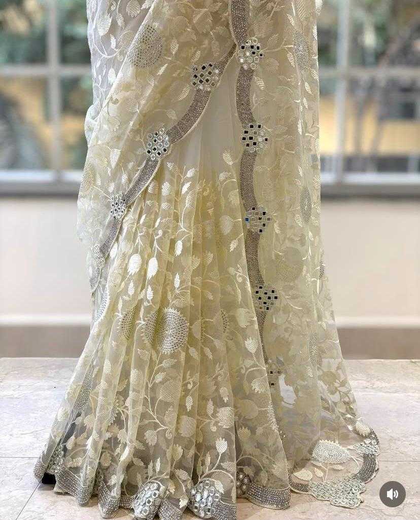 Ynf Organza RIN164 perfect blend Sarees Wedding Collections Festive Collections Wholesale Organza Sarees White Sarees Onam Collections Manufacturer