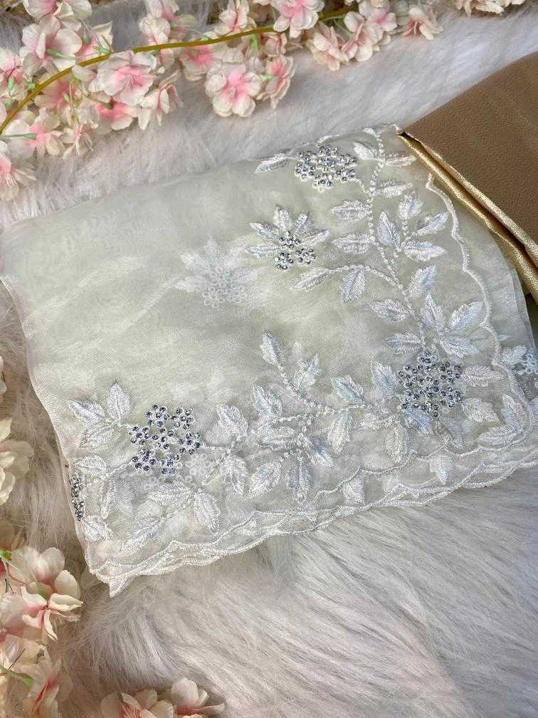 Ynf Organza RIN164 Siroski Sarees Wedding Collections Festive Collections Wholesale Organza Sarees Embroidered Sarees Onam Collections Manufacturer