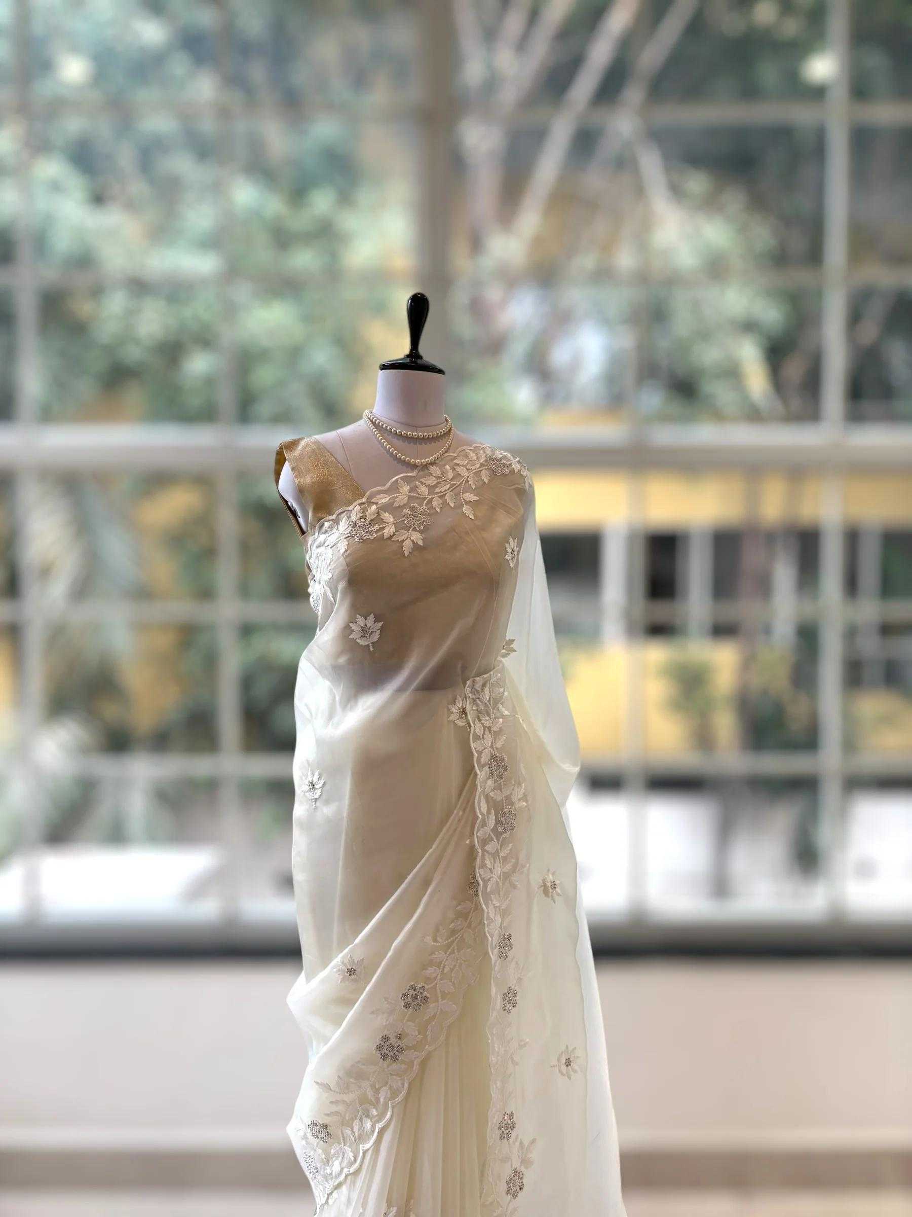 Ynf Organza RIN164 Siroski Sarees Wedding Collections Festive Collections Wholesale Organza Sarees Embroidered Sarees Onam Collections Manufacturer