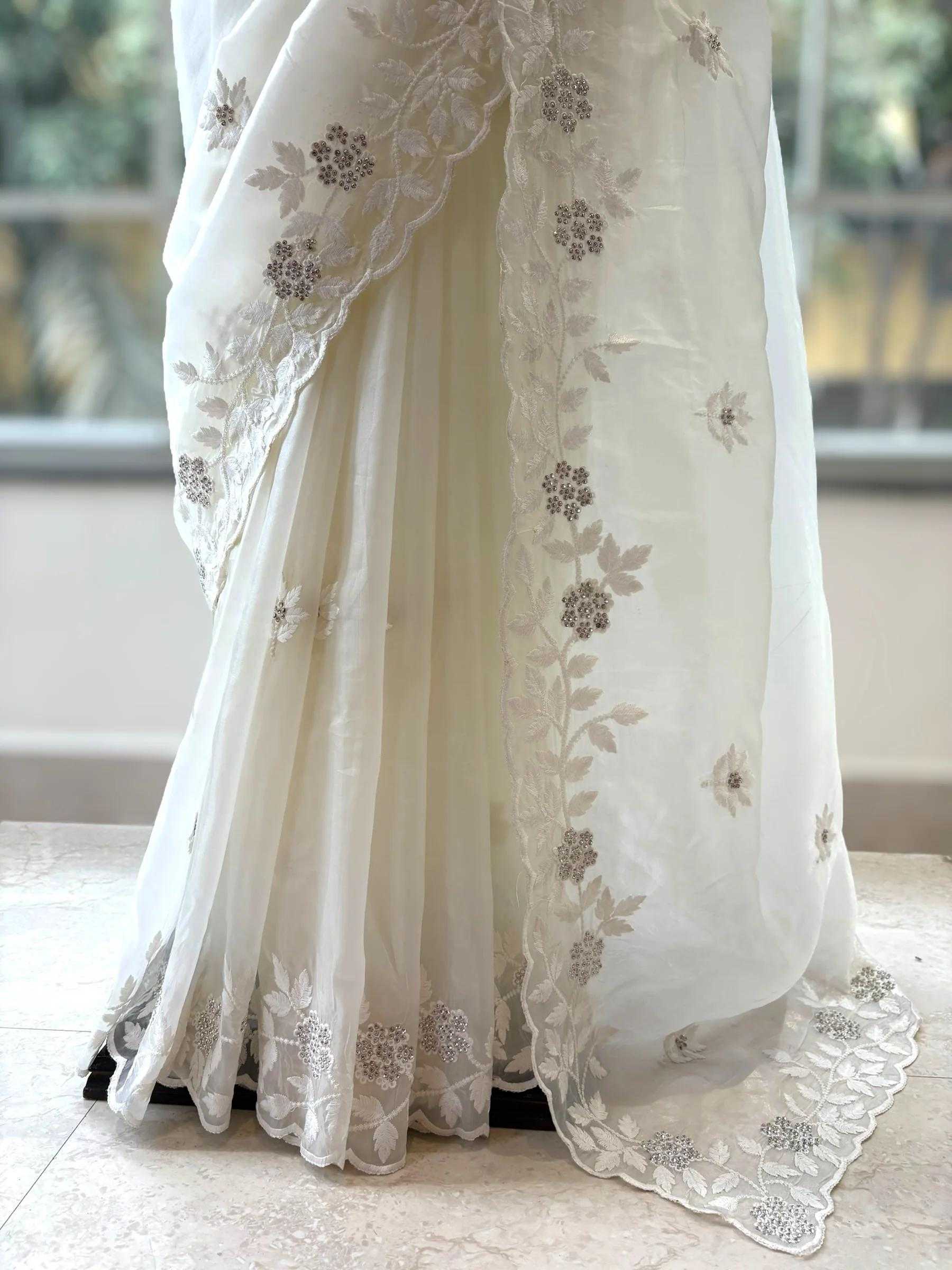 Ynf Organza RIN164 Siroski Sarees Wedding Collections Festive Collections Wholesale Organza Sarees Embroidered Sarees Onam Collections Manufacturer