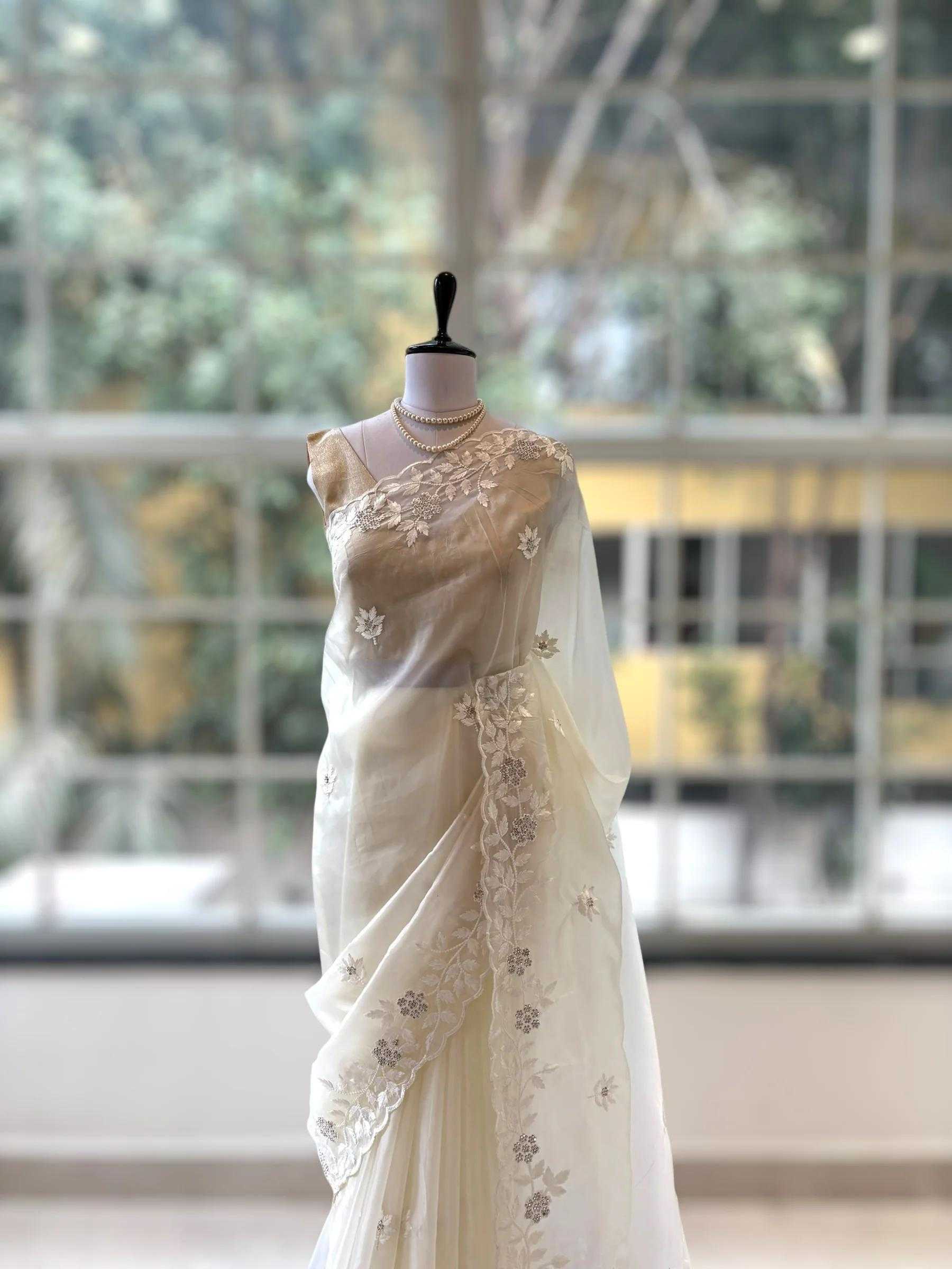 Ynf Organza RIN164 Siroski Sarees Wedding Collections Festive Collections Wholesale Organza Sarees Embroidered Sarees Onam Collections Manufacturer