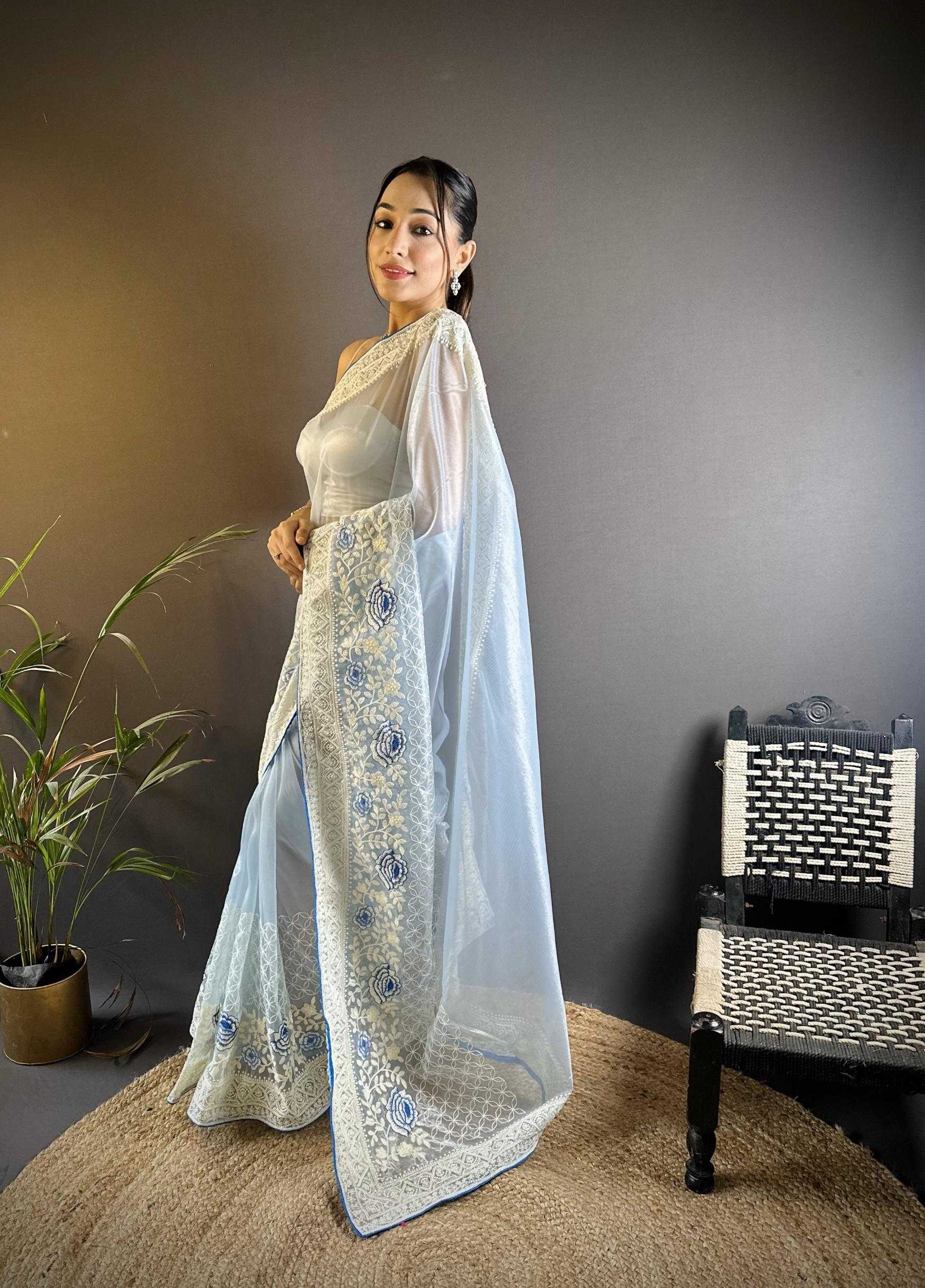 Ynf Organza RIN211 Mohini-Vol-13 Sarees Wholesale Fancy Sarees Embroidered Sarees Viscose Saree Manufacturer