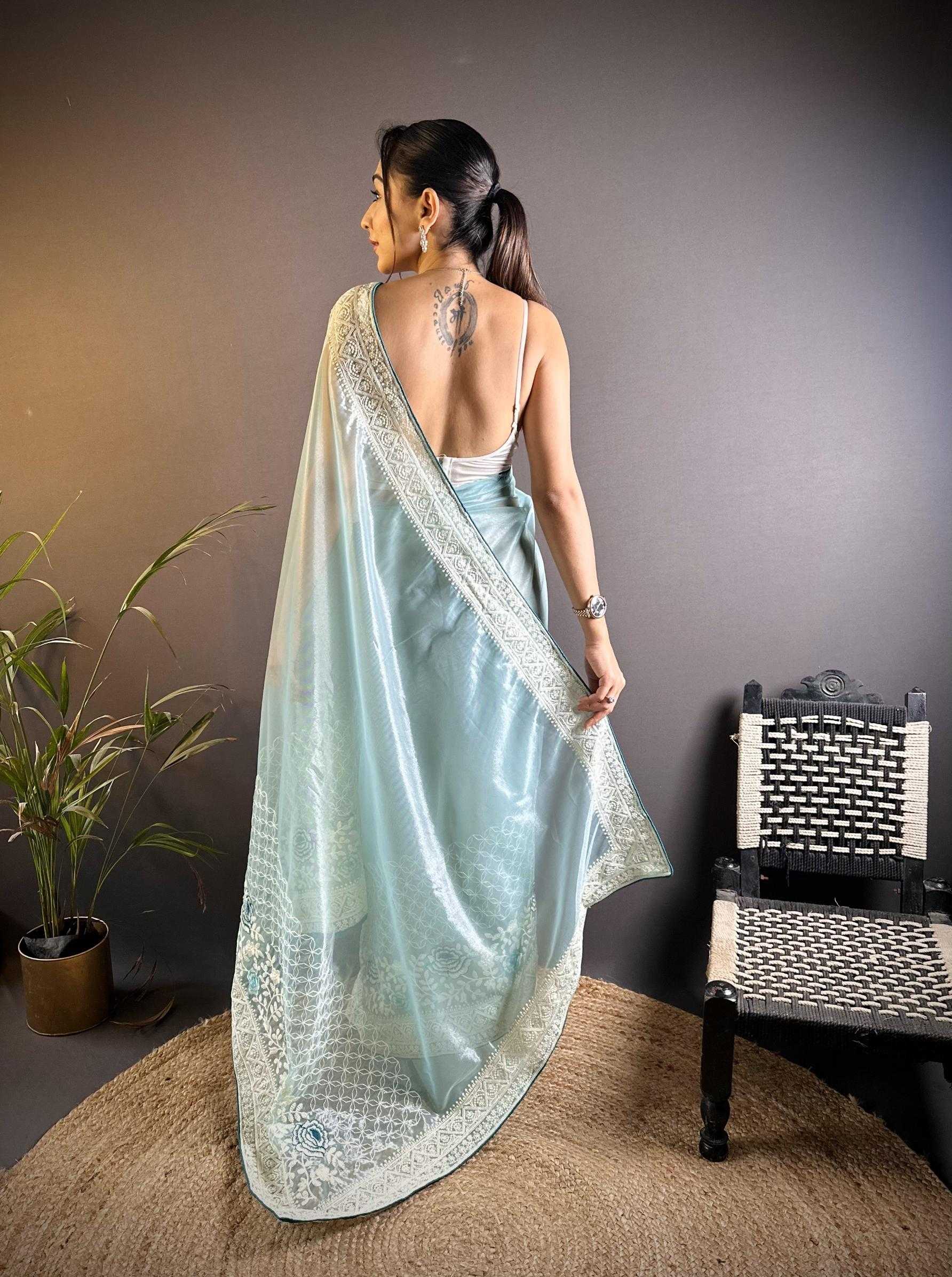 Ynf Organza RIN211 Mohini-Vol-13 Sarees Wholesale Fancy Sarees Embroidered Sarees Viscose Saree Manufacturer