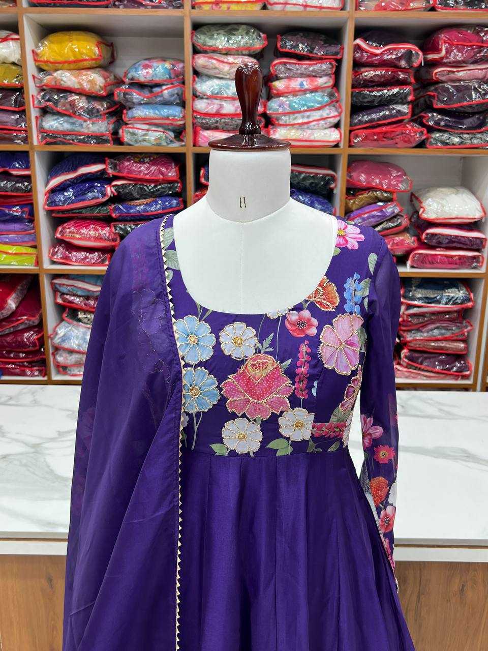 Ynf Organza Silk KESH504 25 Suits & Dresses Wedding Collections Festive Collections Wholesale Printed Suits Ladies Silk Suit Anarkali Suits Manufacturer