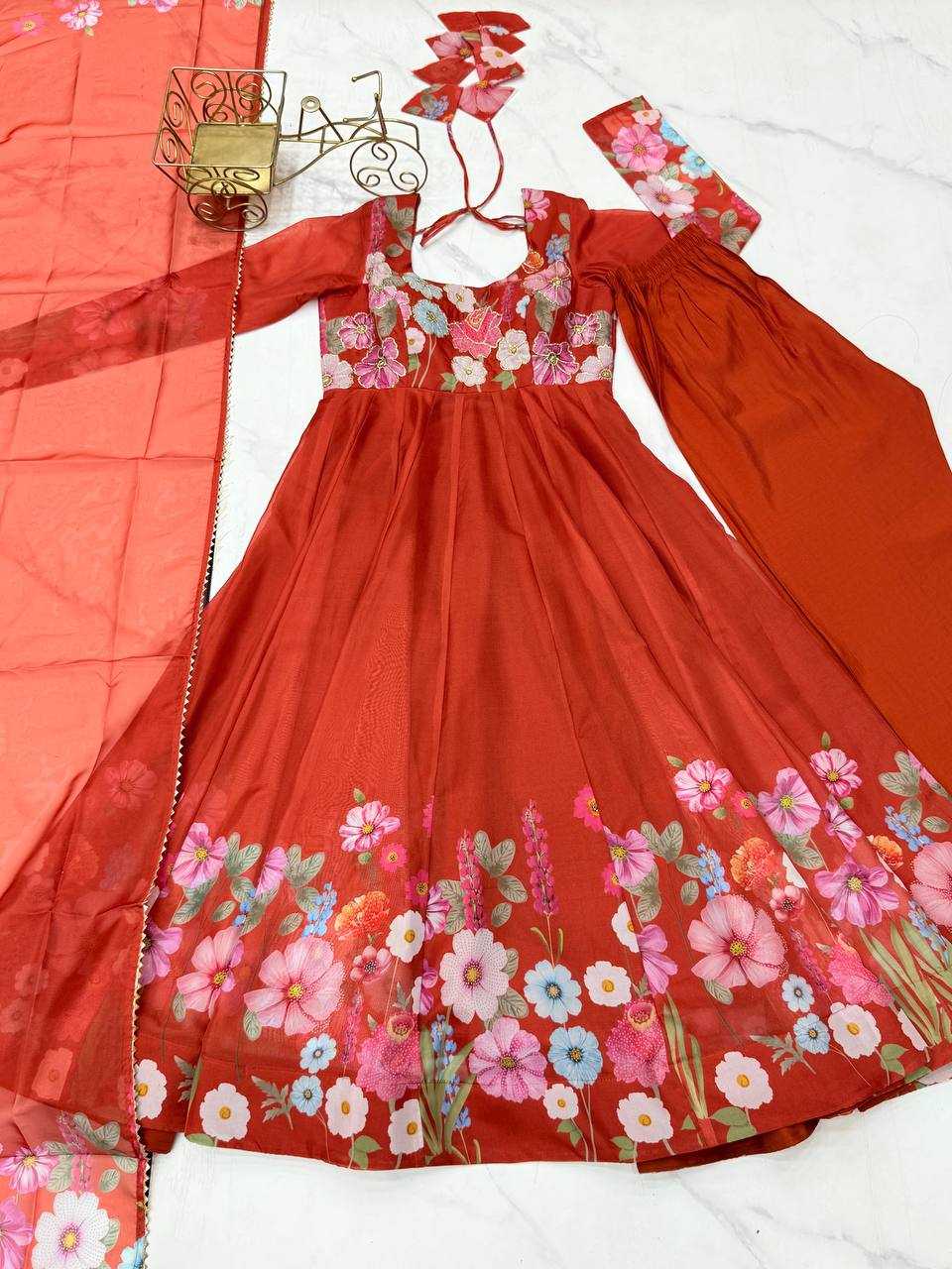Ynf Organza Silk KESH504 25 Suits & Dresses Wedding Collections Festive Collections Wholesale Printed Suits Ladies Silk Suit Anarkali Suits Manufacturer