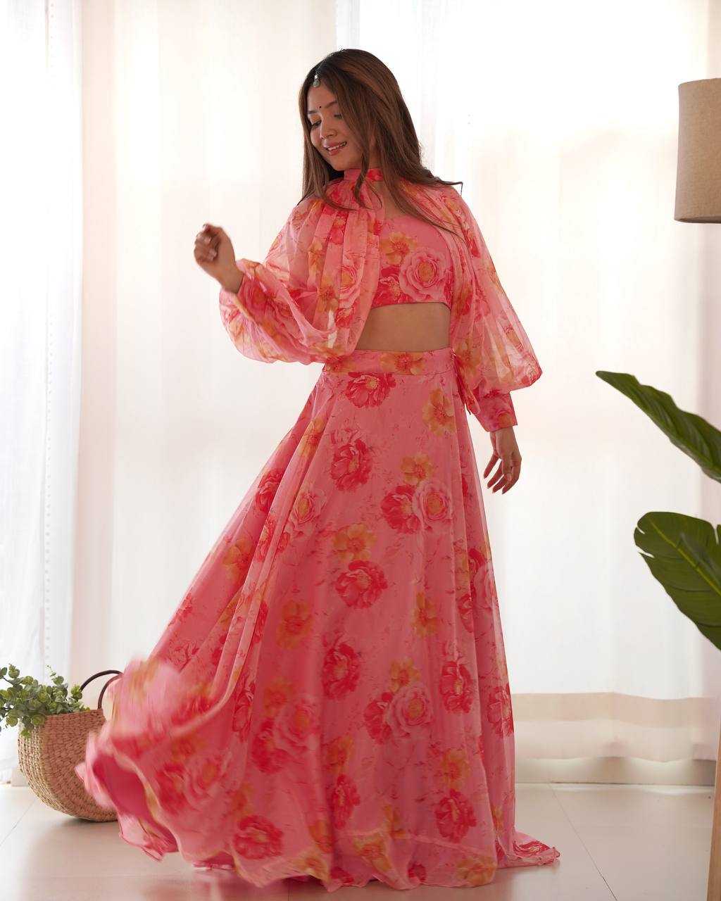 Ynf Organza Silk KESH504 53 Lehengas Wedding Collections Festive Collections Wholesale Wedding Lehenga Printed Lehenga Lehenga With Blouse Manufacturer