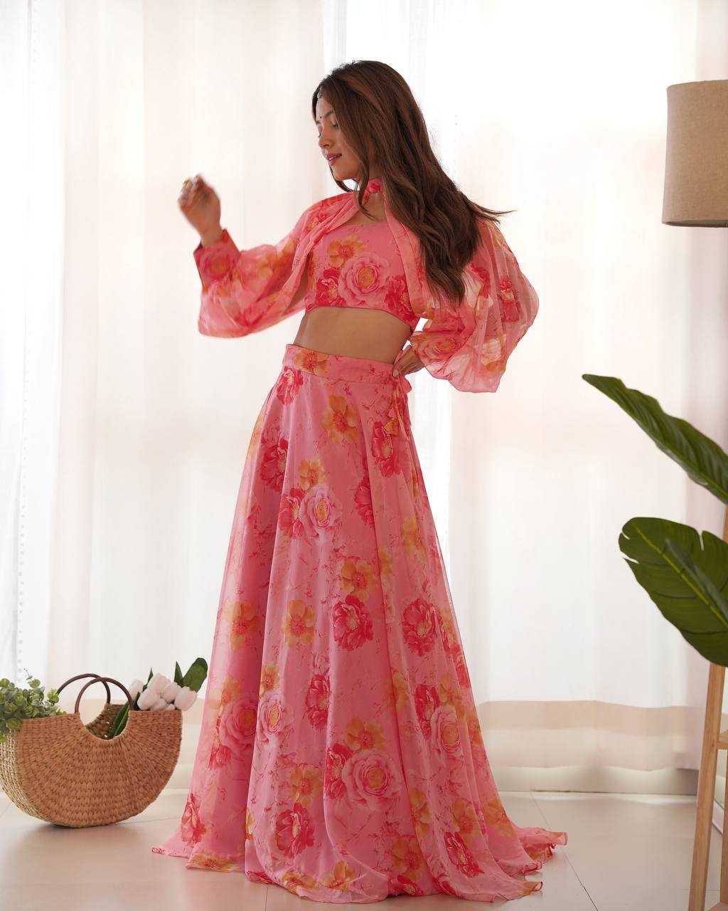 Ynf Organza Silk KESH504 53 Lehengas Wedding Collections Festive Collections Wholesale Wedding Lehenga Printed Lehenga Lehenga With Blouse Manufacturer