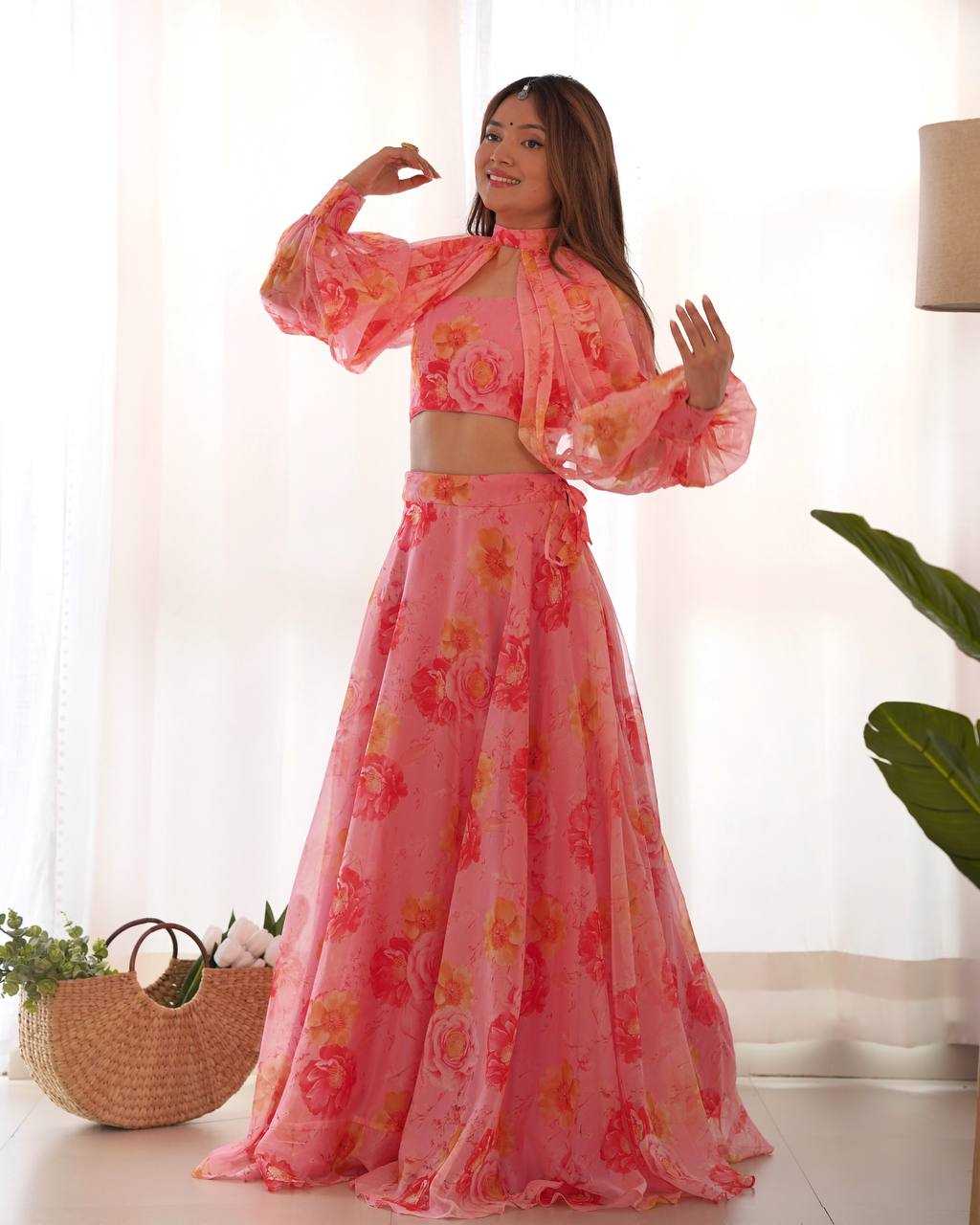 Ynf Organza Silk KESH504 53 Lehengas Wedding Collections Festive Collections Wholesale Wedding Lehenga Printed Lehenga Lehenga With Blouse Manufacturer