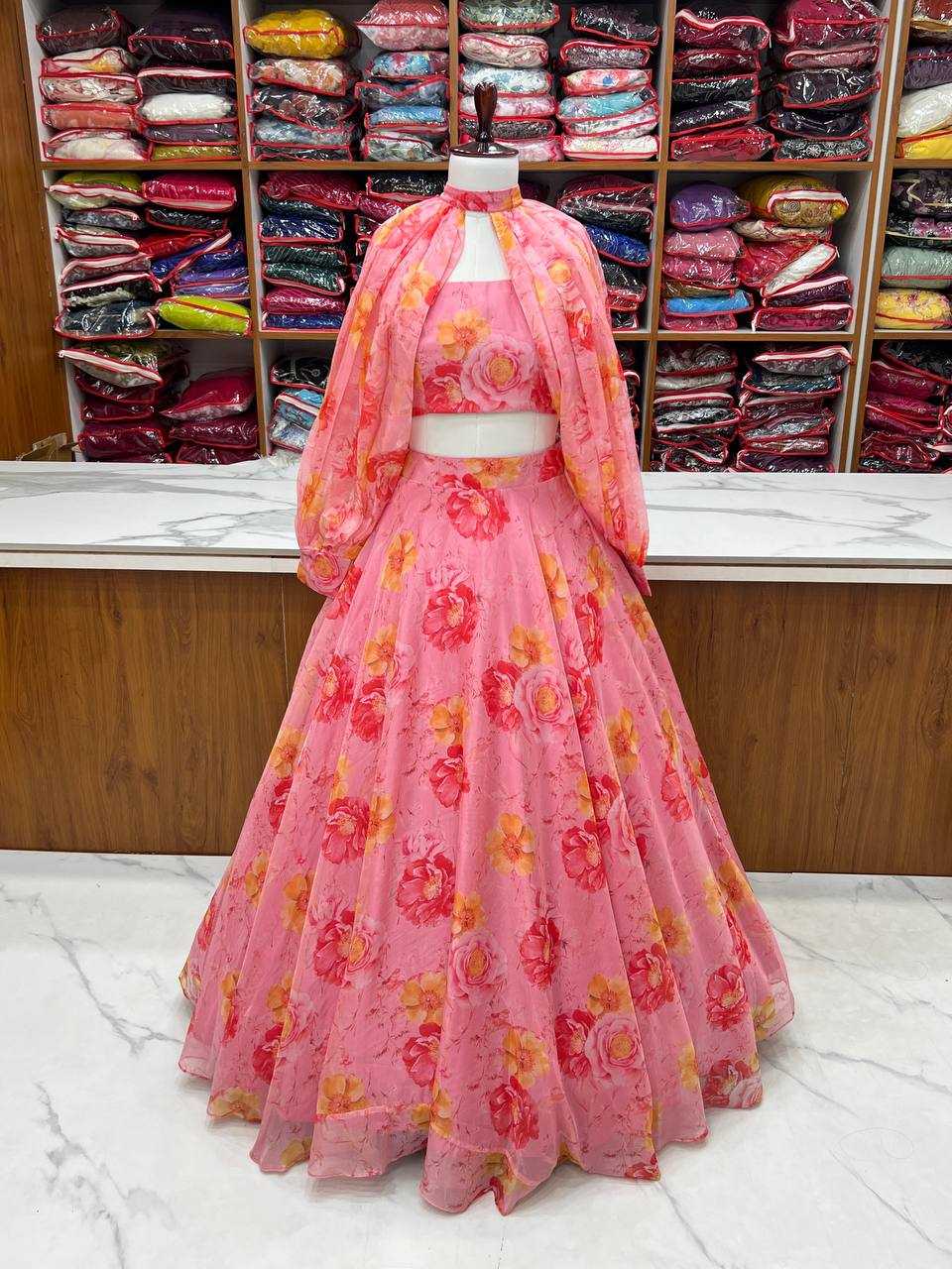 Ynf Organza Silk KESH504 53 Lehengas Wedding Collections Festive Collections Wholesale Wedding Lehenga Printed Lehenga Lehenga With Blouse Manufacturer