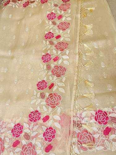 Ynf Organza Silk RIN131 318 Silk Sarees Wholesale Party Wear Silk Sarees Embroidered Silk Sarees Manufacturer