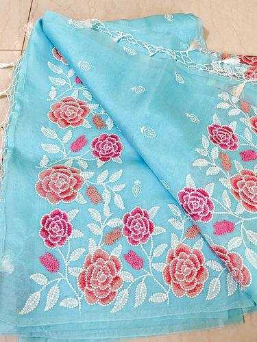 Ynf Organza Silk RIN131 318 Silk Sarees Wholesale Party Wear Silk Sarees Embroidered Silk Sarees Manufacturer