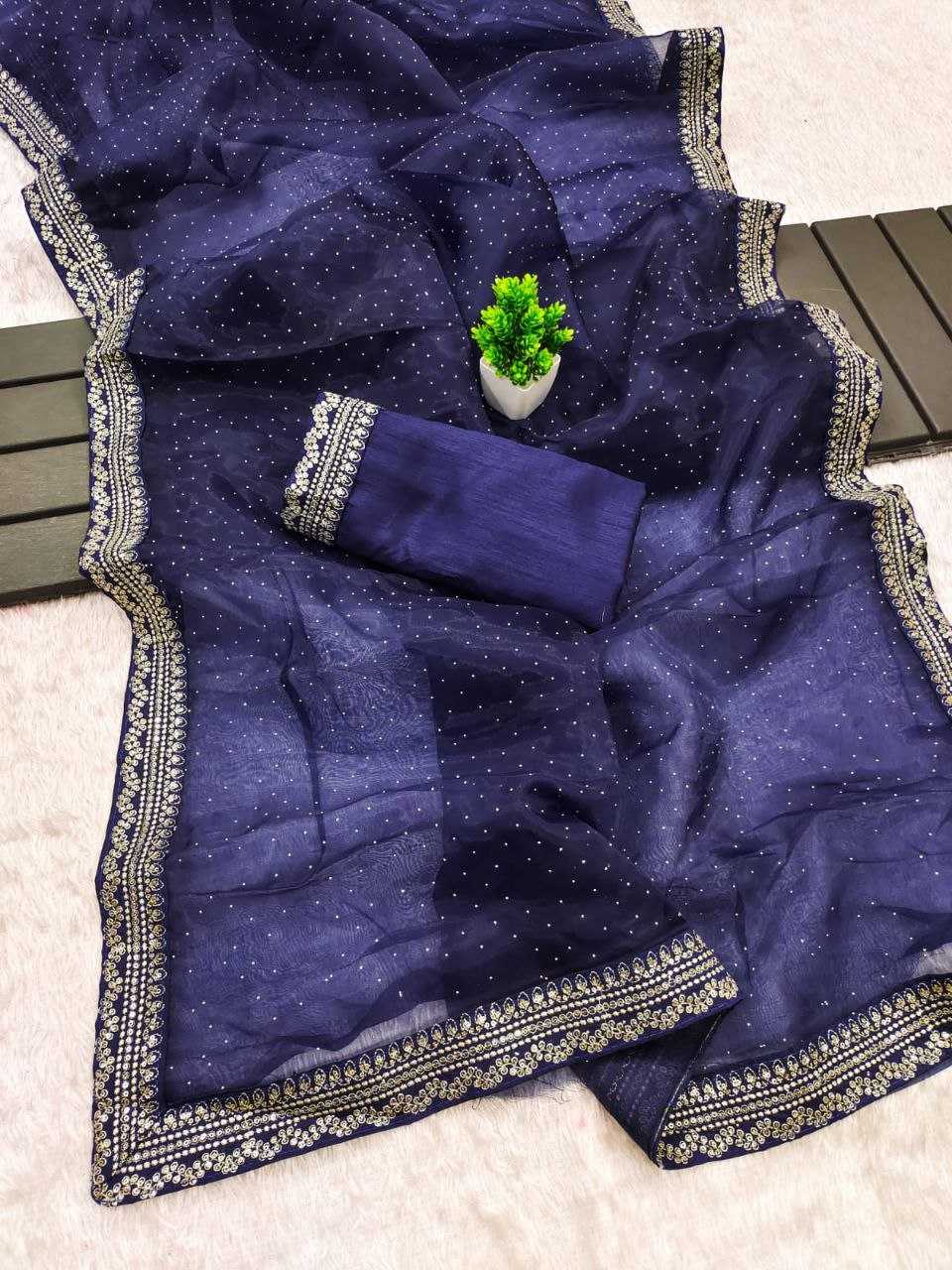 Ynf Organza Silk RIN216 dipika Sarees Wedding Collections Festive Collections Wholesale Organza Sarees Sequins Work Saree Sarees With Blouse Manufacturer
