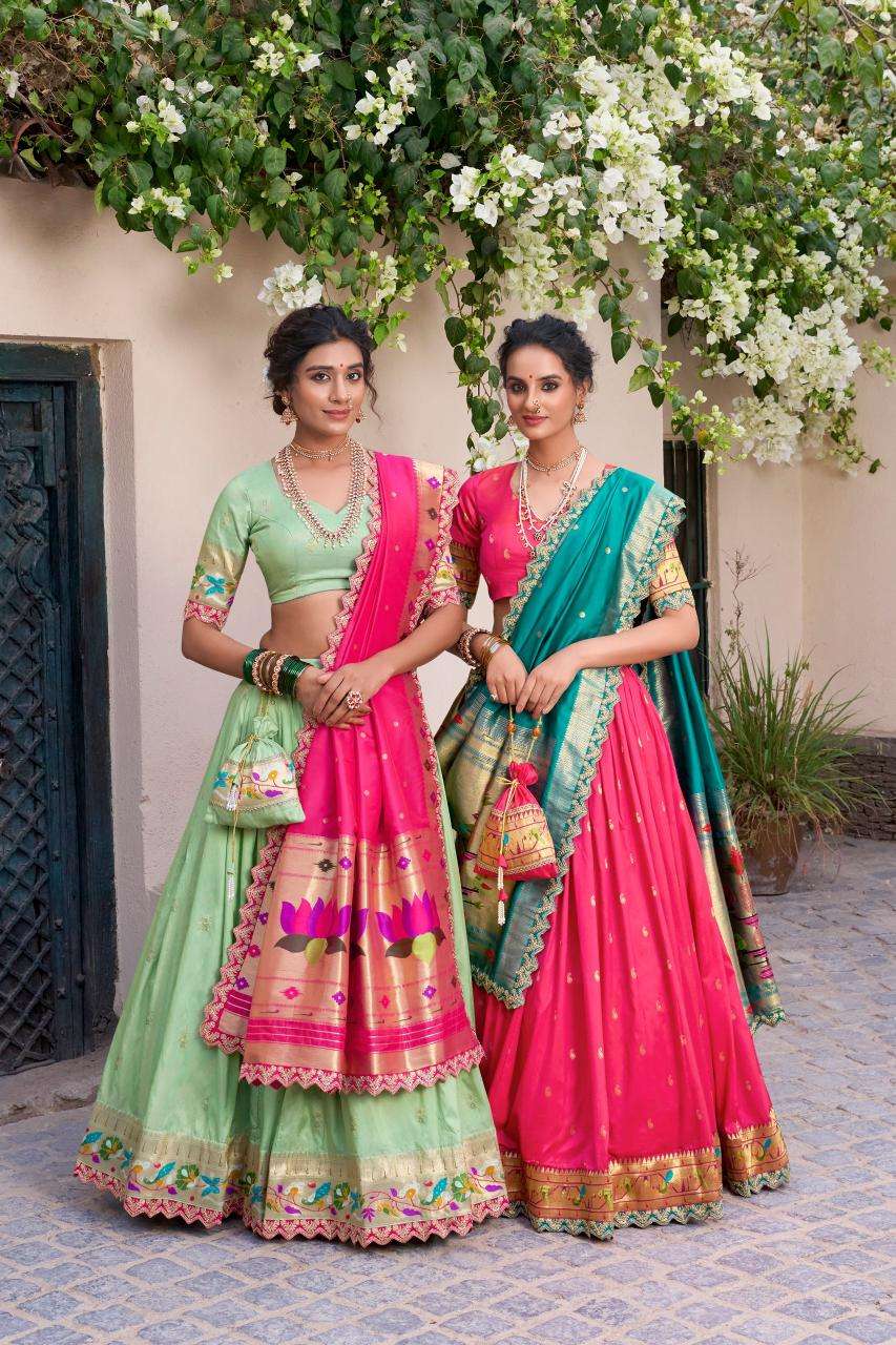Ynf Paithani Silk KESH134 SRIVIDYA Lehengas Wholesale Traditional Lehenga Silk Lehenga Paithani Lehenga Manufacturer