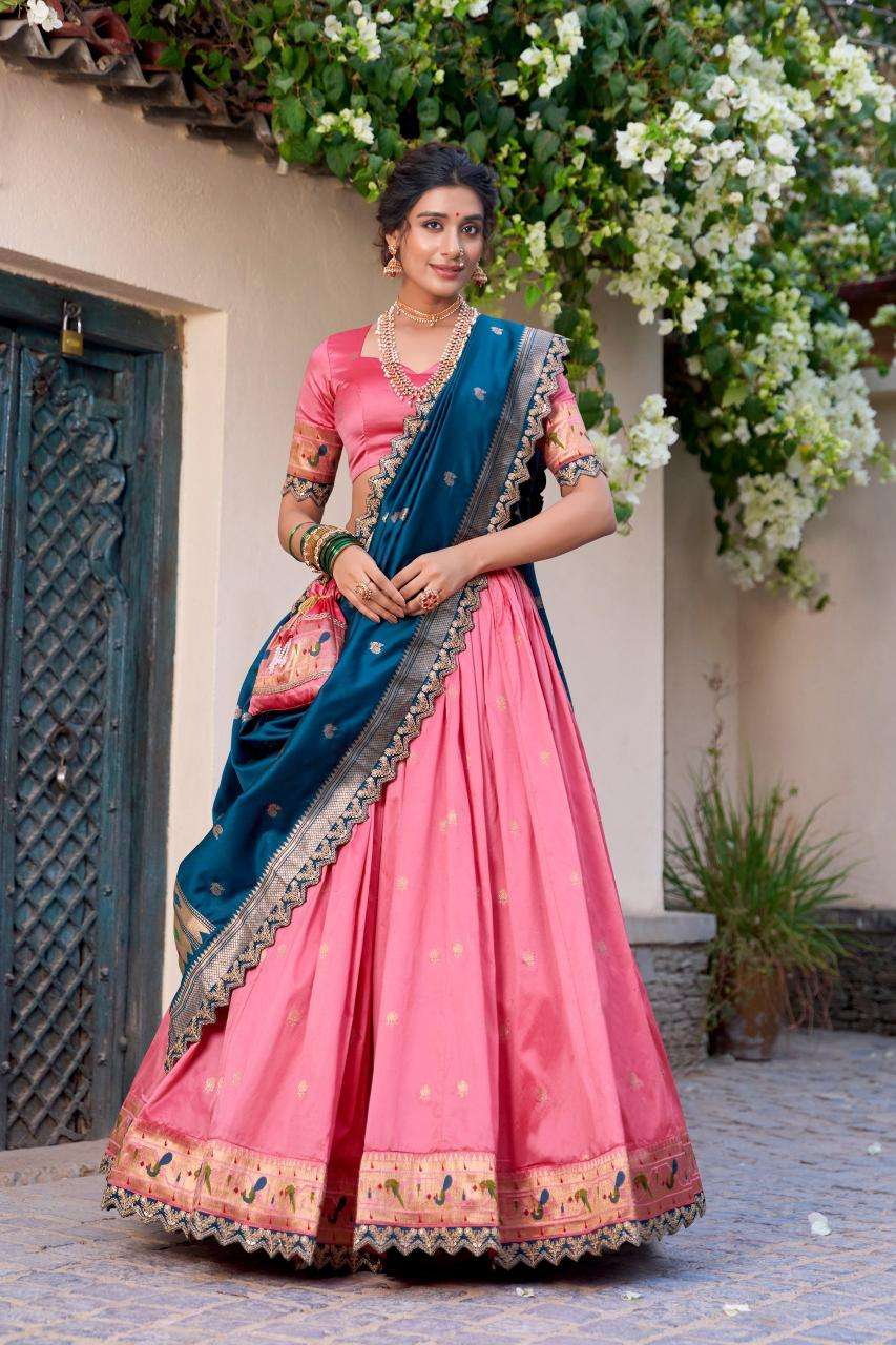 Ynf Paithani Silk KESH134 SRIVIDYA Lehengas Wholesale Traditional Lehenga Silk Lehenga Paithani Lehenga Manufacturer