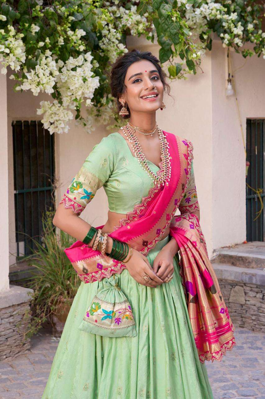 Ynf Paithani Silk KESH134 SRIVIDYA Lehengas Wholesale Traditional Lehenga Silk Lehenga Paithani Lehenga Manufacturer