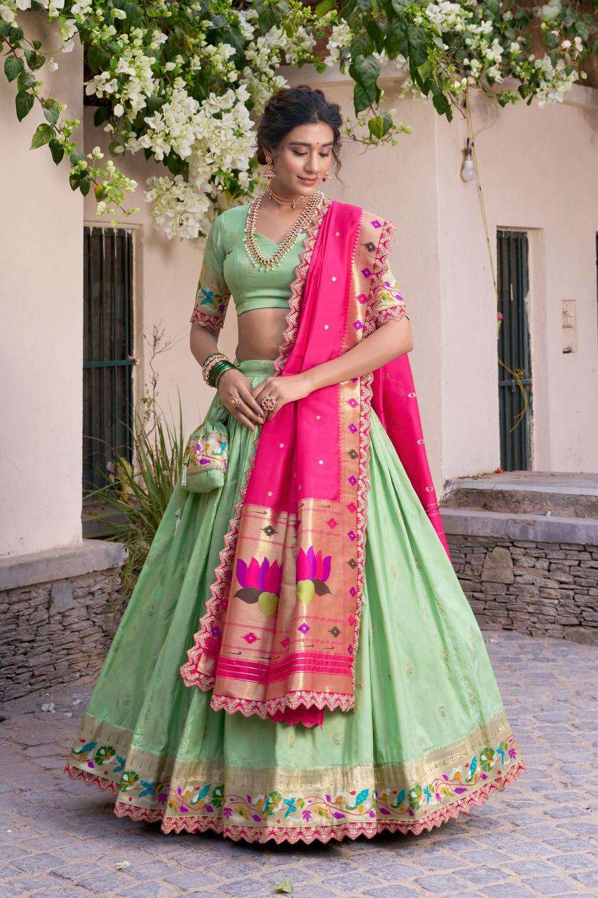 Ynf Paithani Silk KESH134 SRIVIDYA Lehengas Wholesale Traditional Lehenga Silk Lehenga Paithani Lehenga Manufacturer