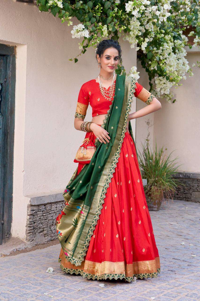 Ynf Paithani Silk KESH134 SRIVIDYA Lehengas Wholesale Traditional Lehenga Silk Lehenga Paithani Lehenga Manufacturer