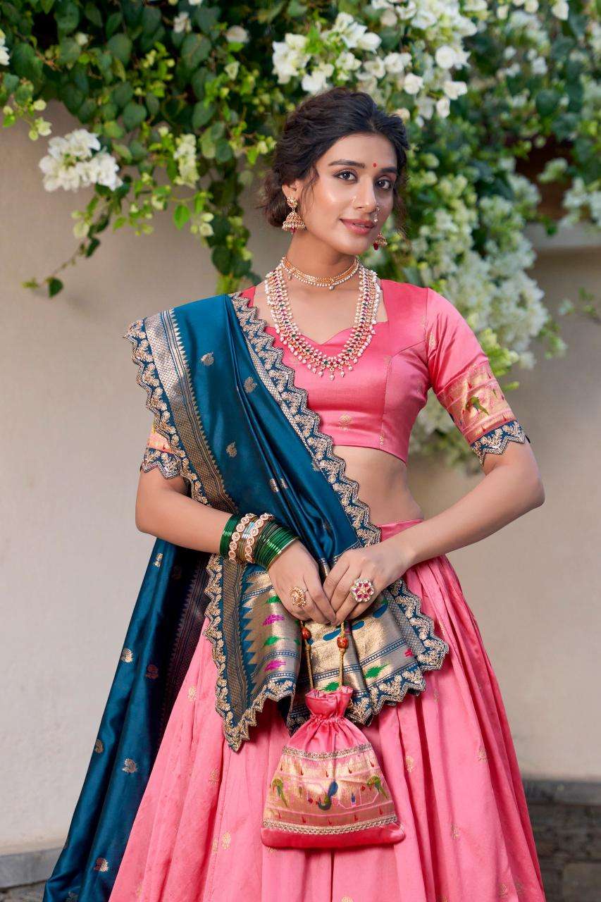 Ynf Paithani Silk KESH134 SRIVIDYA Lehengas Wholesale Traditional Lehenga Silk Lehenga Paithani Lehenga Manufacturer