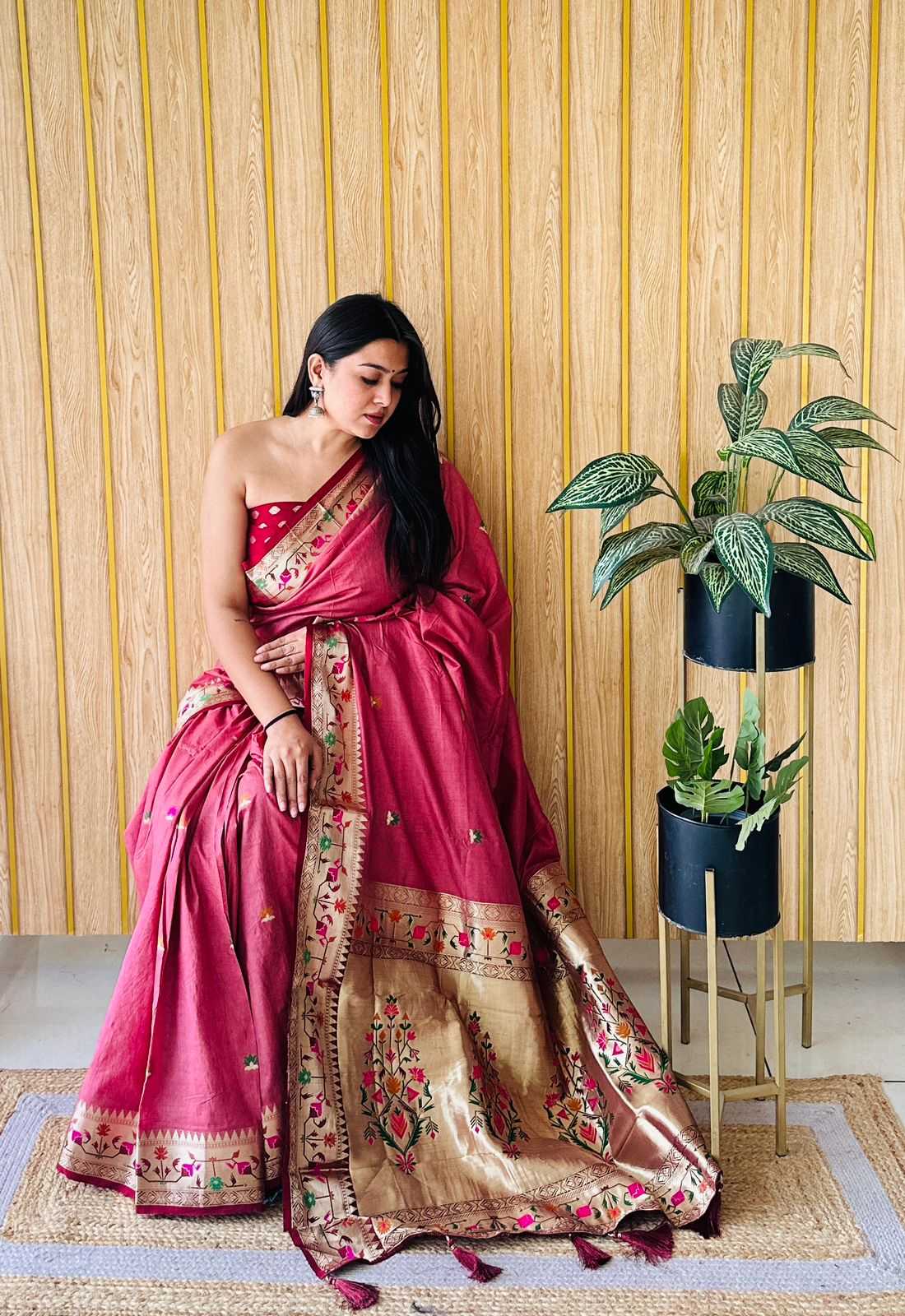 Ynf Paithani Silk RIN183 SHABRI Silk Sarees Wedding Collections Wholesale Paithani Sarees Soft Silk Sarees Designer Silk Sarees Manufacturer