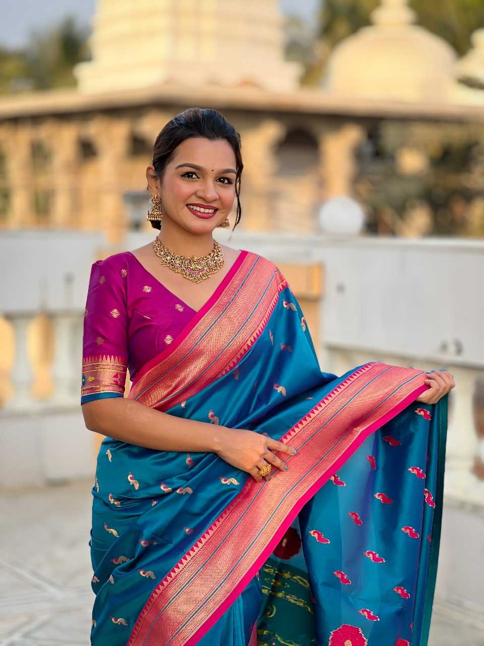 Ynf Paithani Silk RIN197 2983 Sarees Wholesale Designer Sarees Bridal Sarees Silk Sarees Manufacturer
