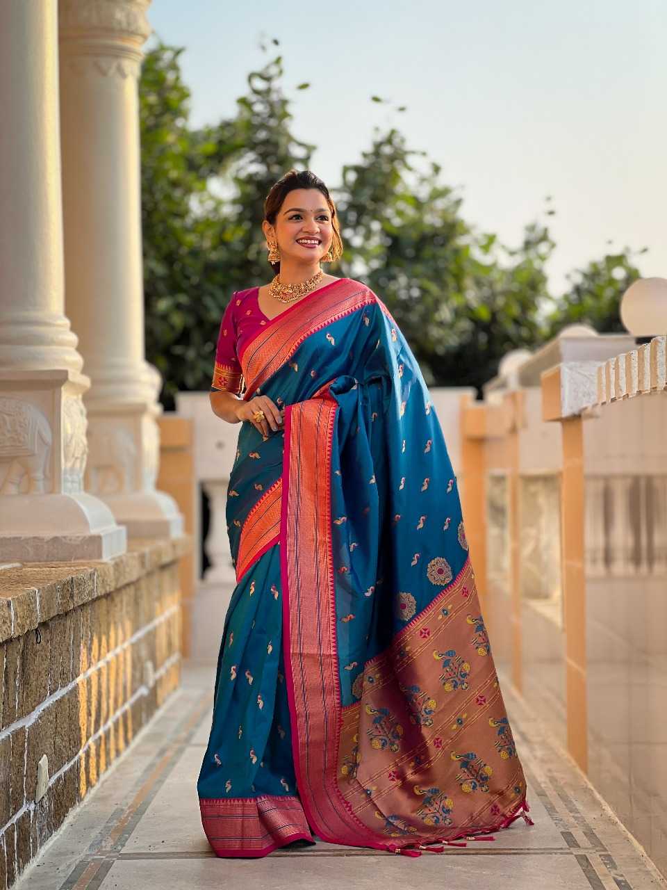 Ynf Paithani Silk RIN197 2983 Sarees Wholesale Designer Sarees Bridal Sarees Silk Sarees Manufacturer