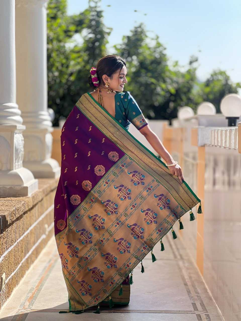Ynf Paithani Silk RIN197 2983 Sarees Wholesale Designer Sarees Bridal Sarees Silk Sarees Manufacturer