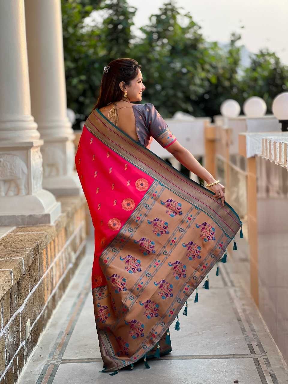 Ynf Paithani Silk RIN197 2983 Sarees Wholesale Designer Sarees Bridal Sarees Silk Sarees Manufacturer