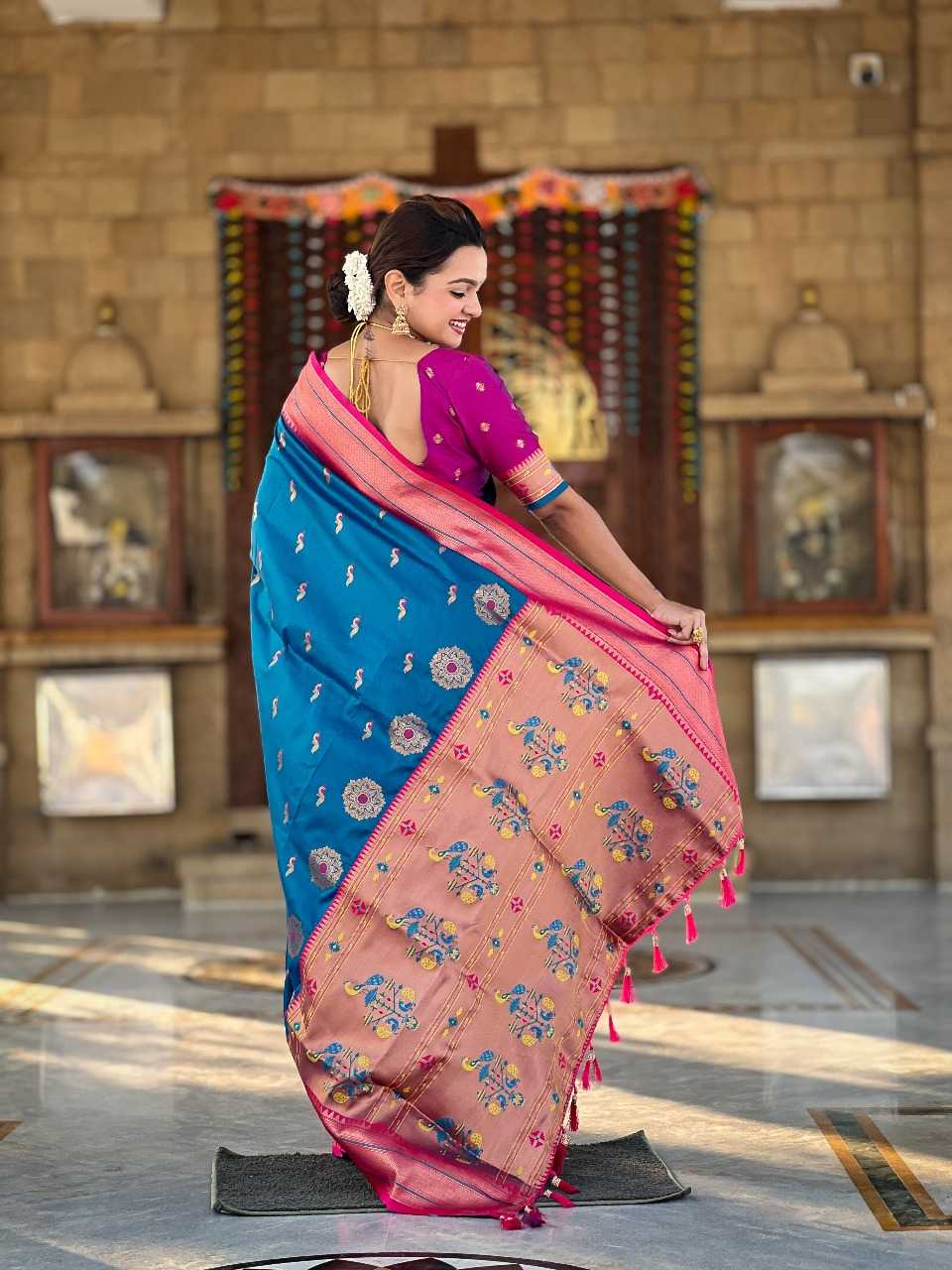 Ynf Paithani Silk RIN197 2983 Sarees Wholesale Designer Sarees Bridal Sarees Silk Sarees Manufacturer