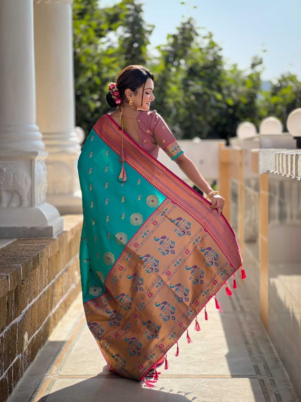 Ynf Paithani Silk RIN197 2983 Sarees Wholesale Designer Sarees Bridal Sarees Silk Sarees Manufacturer