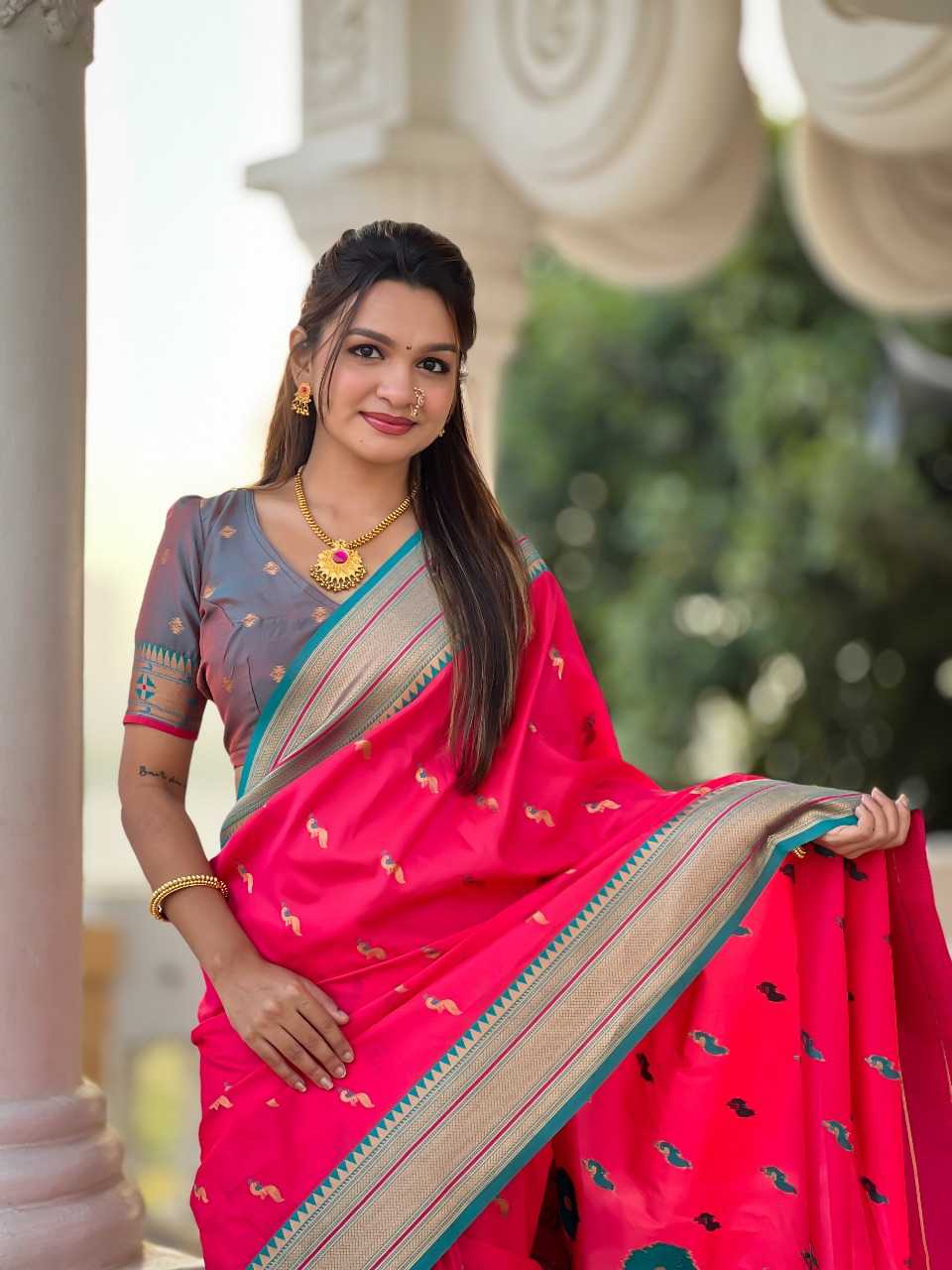 Ynf Paithani Silk RIN197 2983 Sarees Wholesale Designer Sarees Bridal Sarees Silk Sarees Manufacturer