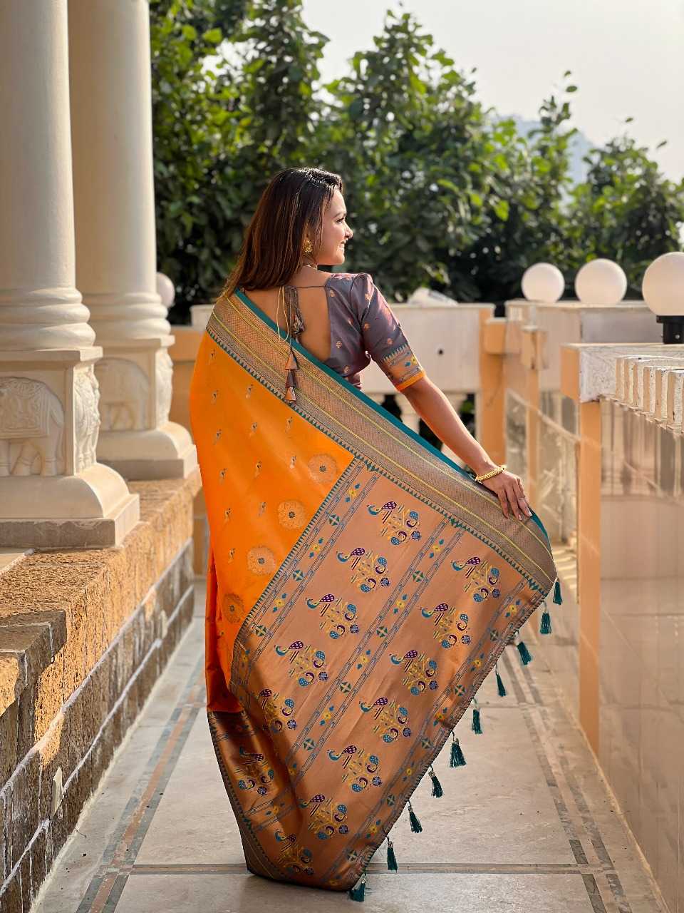 Ynf Paithani Silk RIN197 2983 Sarees Wholesale Designer Sarees Bridal Sarees Silk Sarees Manufacturer