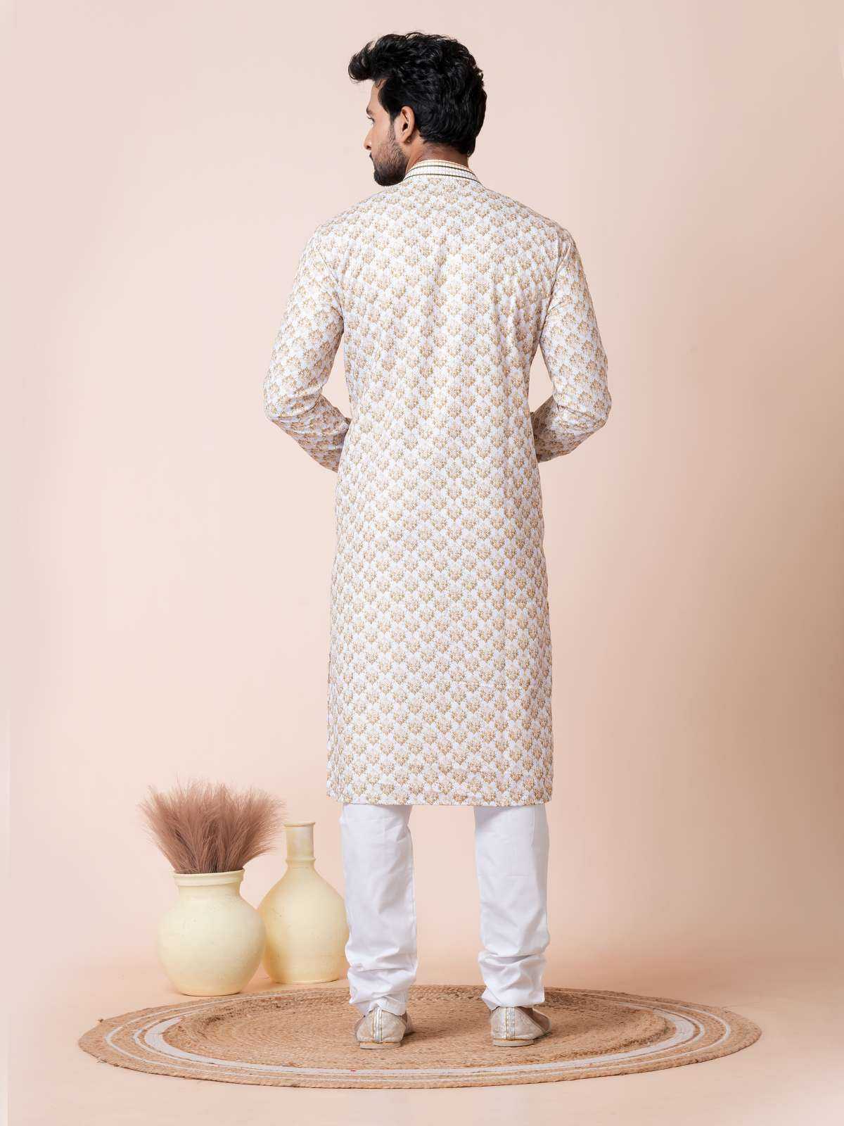 Ynf Poly Cotton RIN223 3470B Mens Wear Wholesale Mens Kurtas Mens Kurta Pyjama Men Wedding kurta Manufacturer