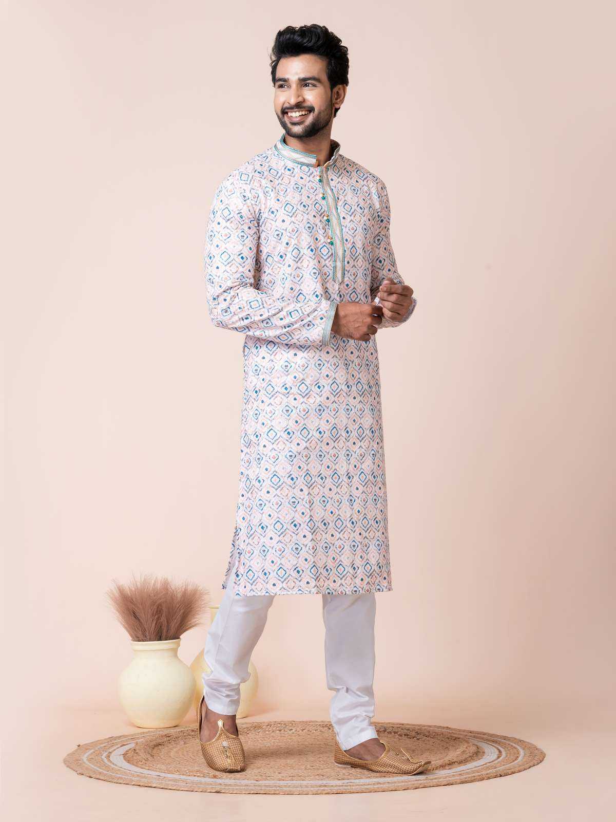 Ynf Poly Cotton RIN223 3472A Mens Wear Wholesale Mens Kurtas Mens Kurta Pyjama Men Wedding kurta Manufacturer