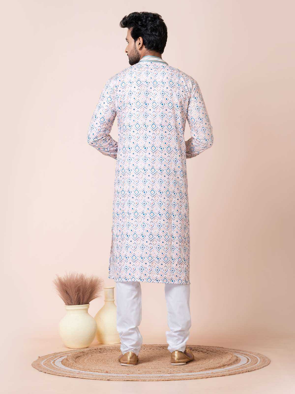 Ynf Poly Cotton RIN223 3472B Mens Wear Wholesale Mens Kurtas Mens Kurta Pyjama Men Wedding kurta Manufacturer