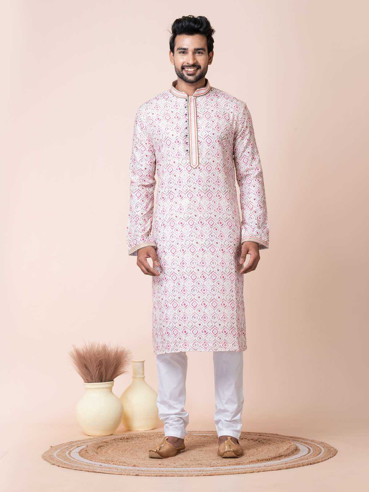 Ynf Poly Cotton RIN223 3474A Mens Wear Wholesale Mens Kurtas Mens Kurta Pyjama Men Wedding kurta Manufacturer