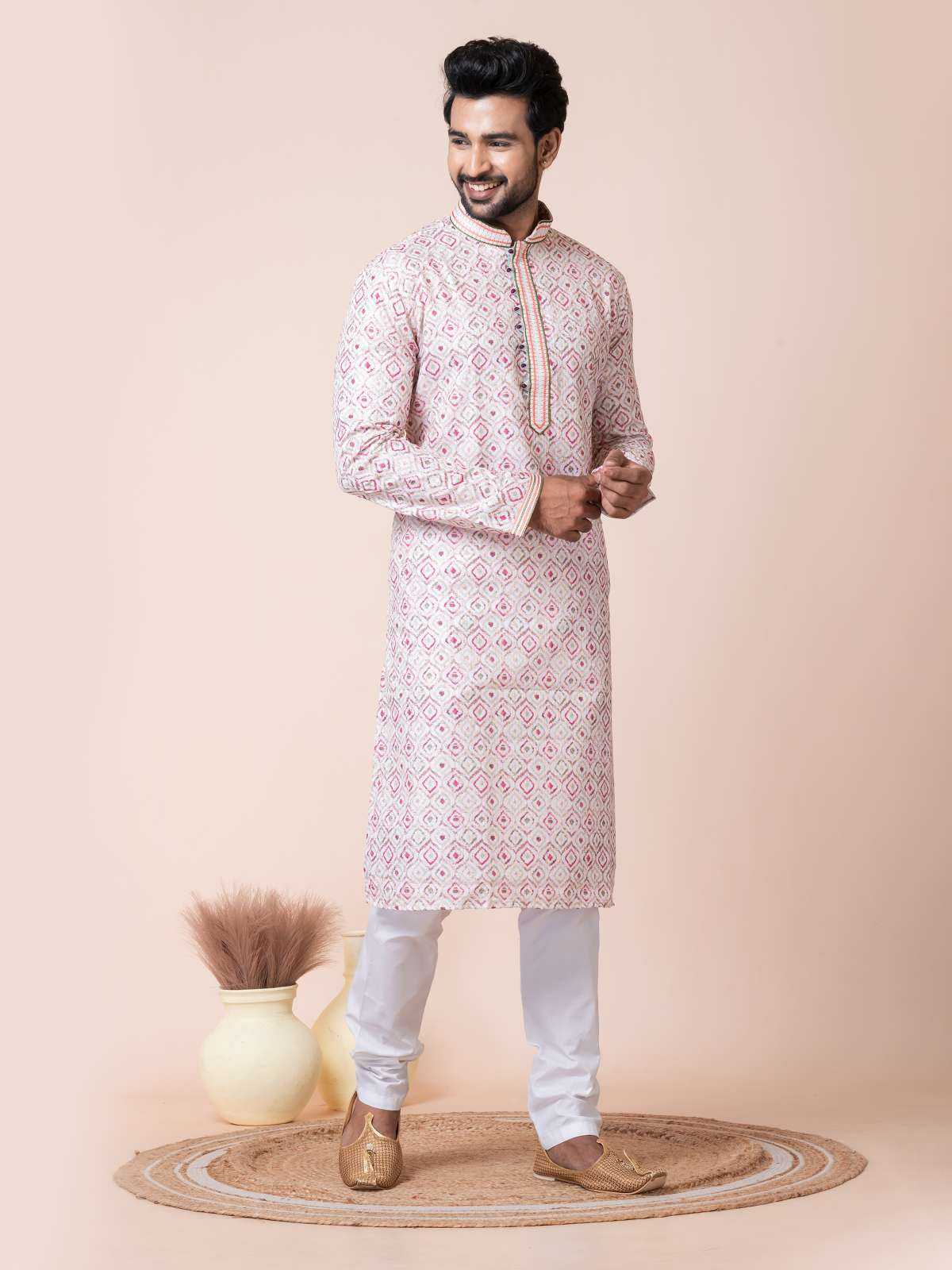 Ynf Poly Cotton RIN223 3474A Mens Wear Wholesale Mens Kurtas Mens Kurta Pyjama Men Wedding kurta Manufacturer