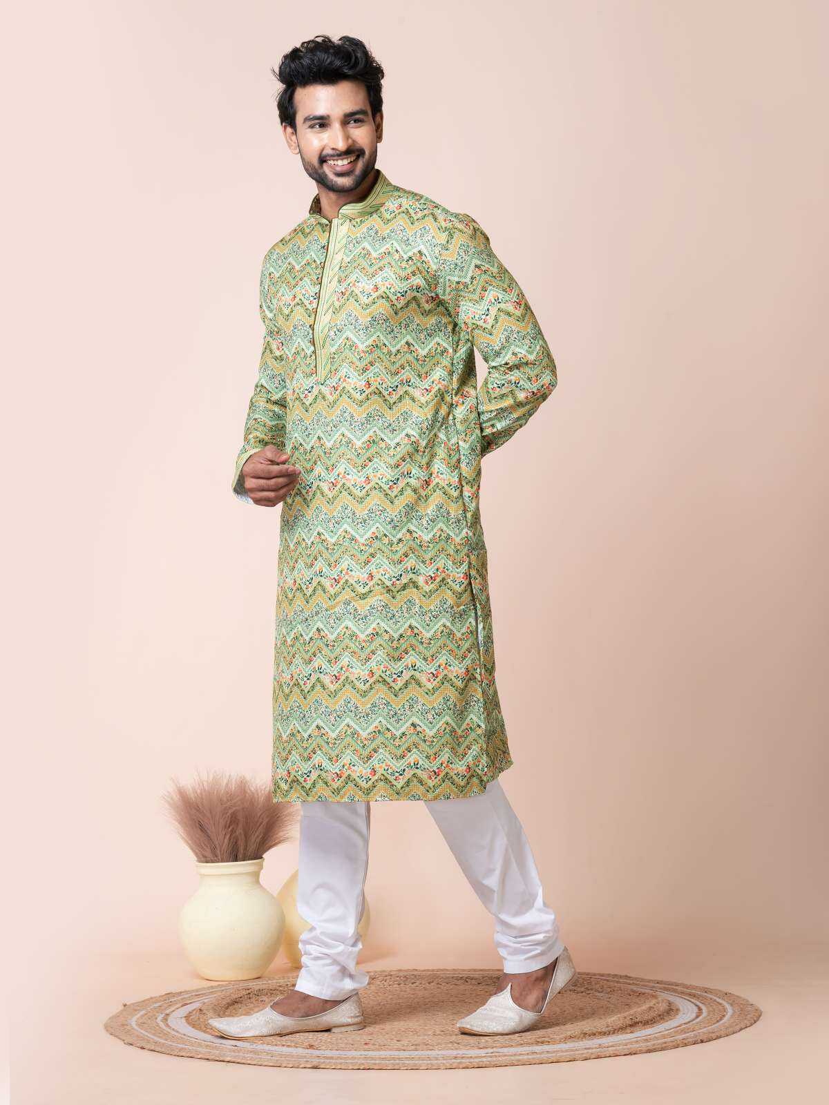 Ynf Poly Cotton RIN223 3475A Mens Wear Wholesale Mens Kurtas Mens Kurta Pyjama Men Wedding kurta Manufacturer