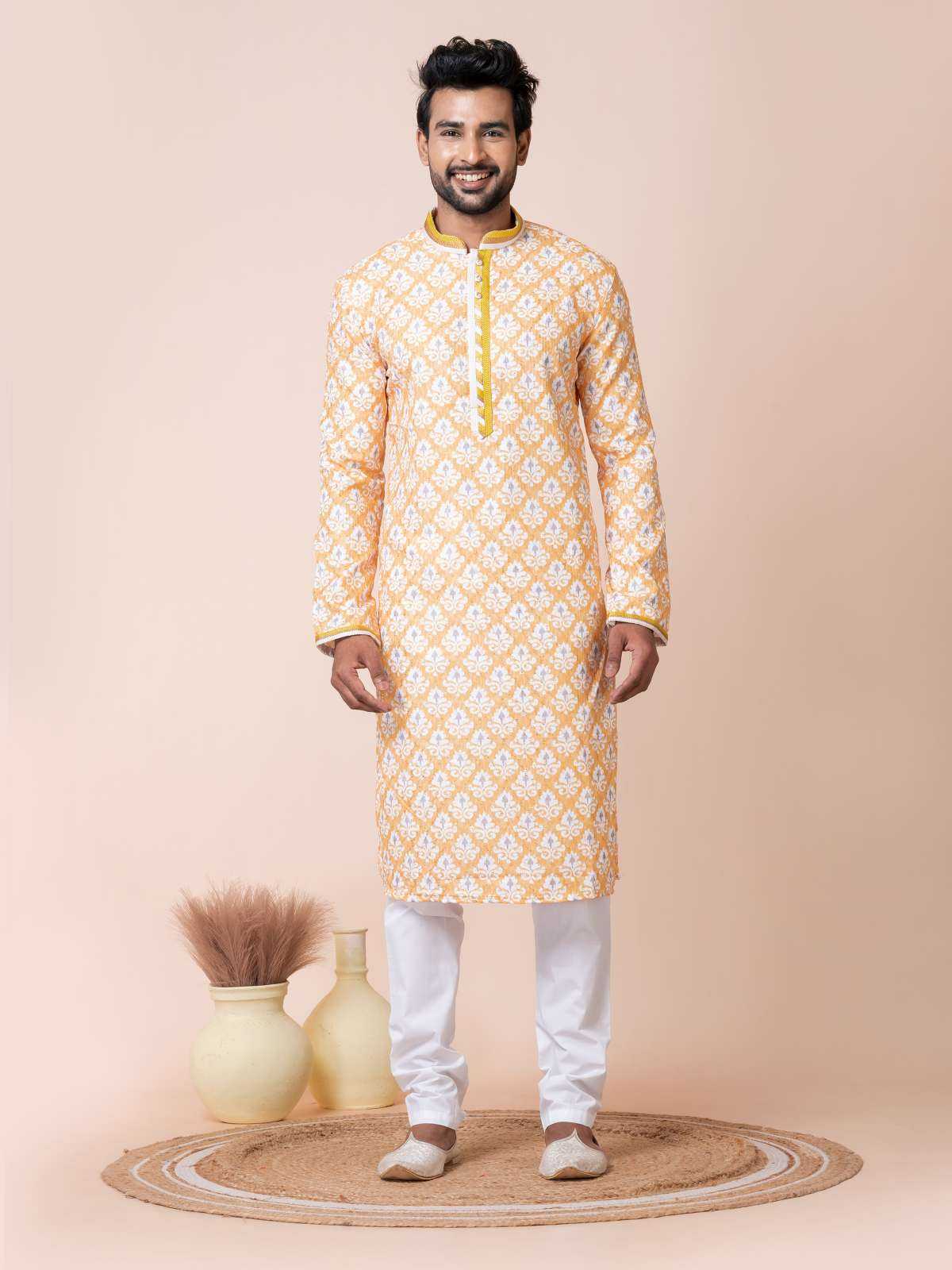 Ynf Poly Cotton RIN223 3478B Mens Wear Wholesale Mens Kurtas Mens Kurta Pyjama Men Wedding kurta Manufacturer