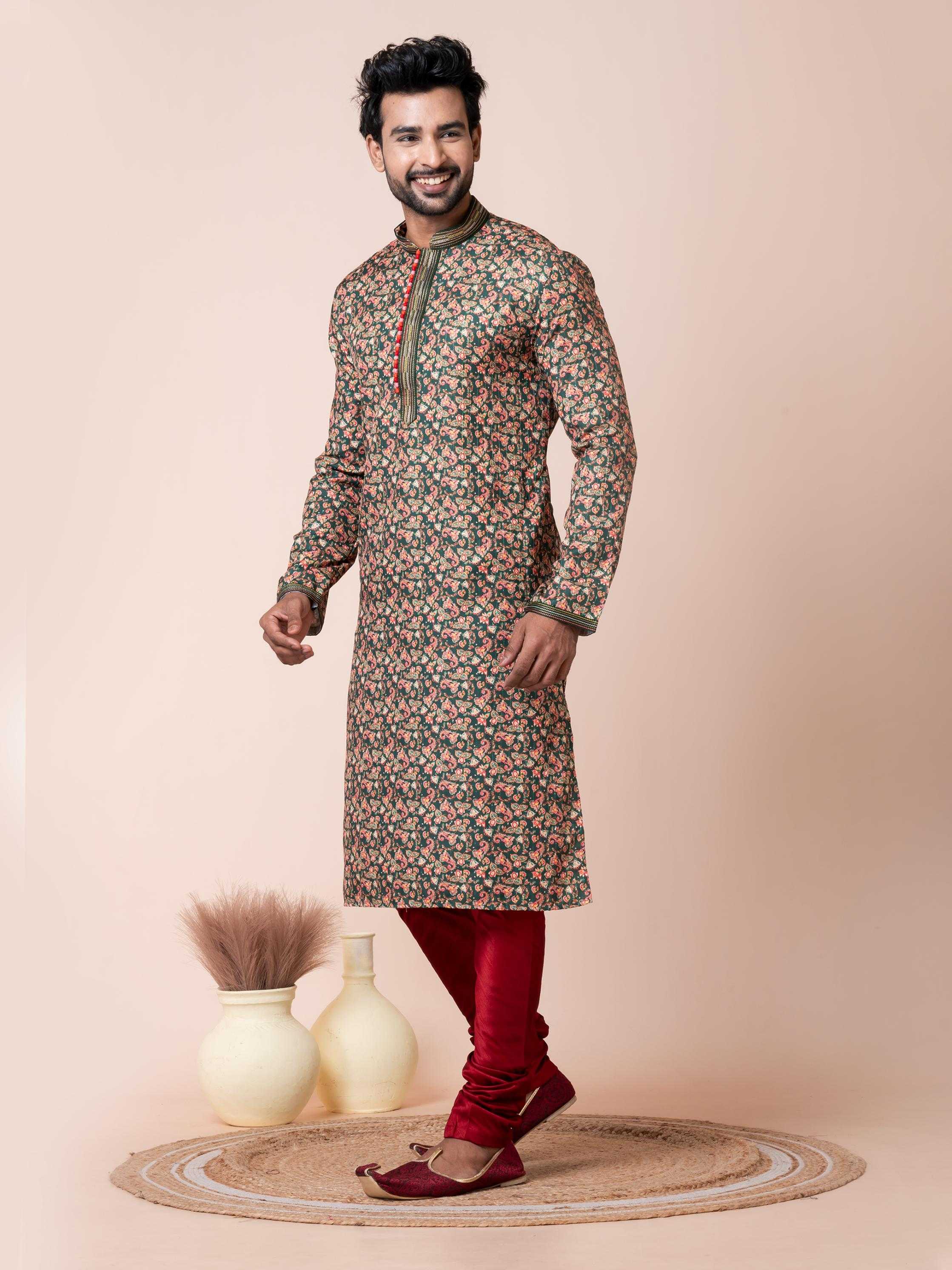 Ynf Poly Cotton RIN223 3482B Mens Wear Wholesale Mens Kurtas Mens Kurta Pyjama Men Wedding kurta Manufacturer