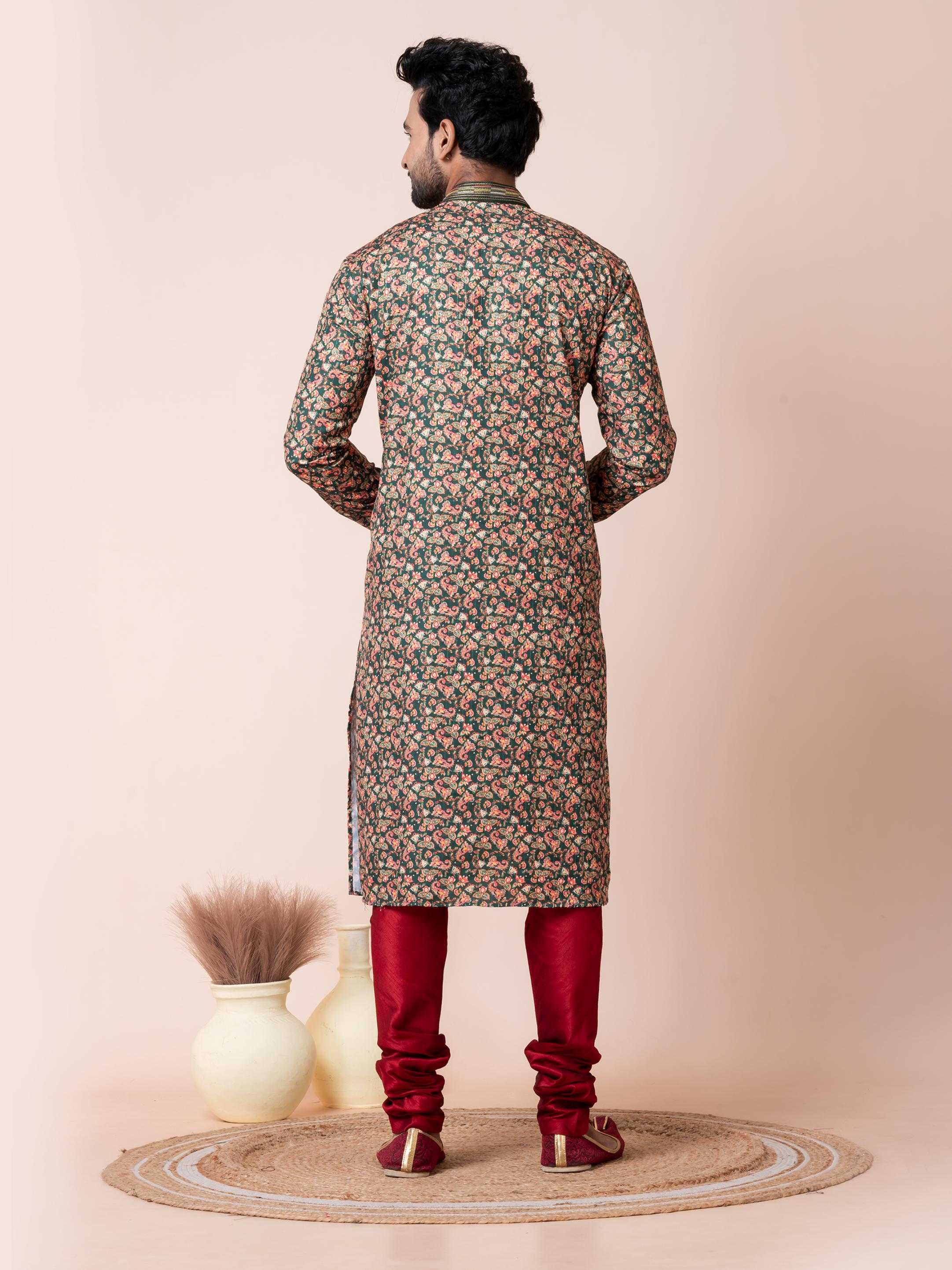 Ynf Poly Cotton RIN223 3482B Mens Wear Wholesale Mens Kurtas Mens Kurta Pyjama Men Wedding kurta Manufacturer