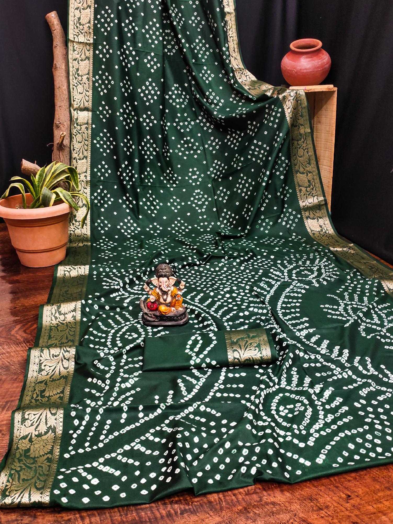 Ynf Pure Bandhej RIN183 MORPANKH Silk Sarees Wholesale Soft Silk Sarees Designer Silk Sarees Fancy Silk Sarees Manufacturer