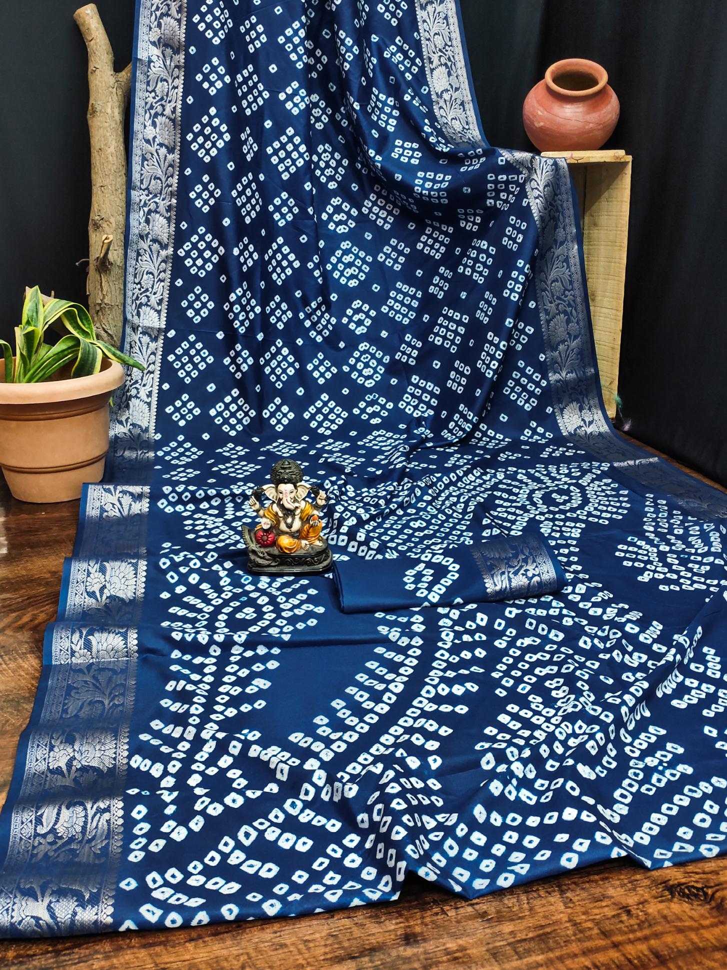 Ynf Pure Bandhej RIN183 MORPANKH Silk Sarees Wholesale Soft Silk Sarees Designer Silk Sarees Fancy Silk Sarees Manufacturer
