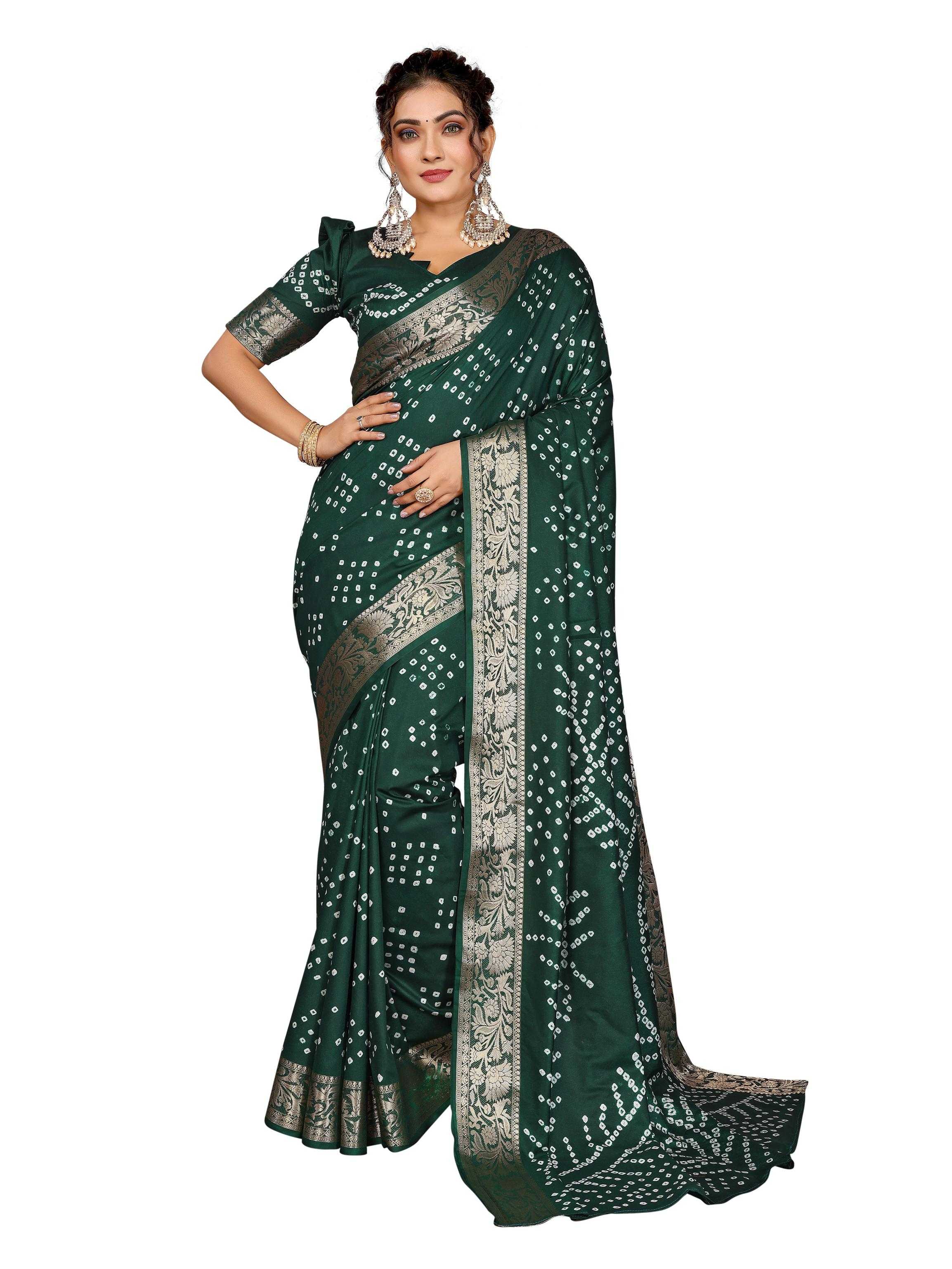 Ynf Pure Bandhej RIN183 MORPANKH Silk Sarees Wholesale Soft Silk Sarees Designer Silk Sarees Fancy Silk Sarees Manufacturer