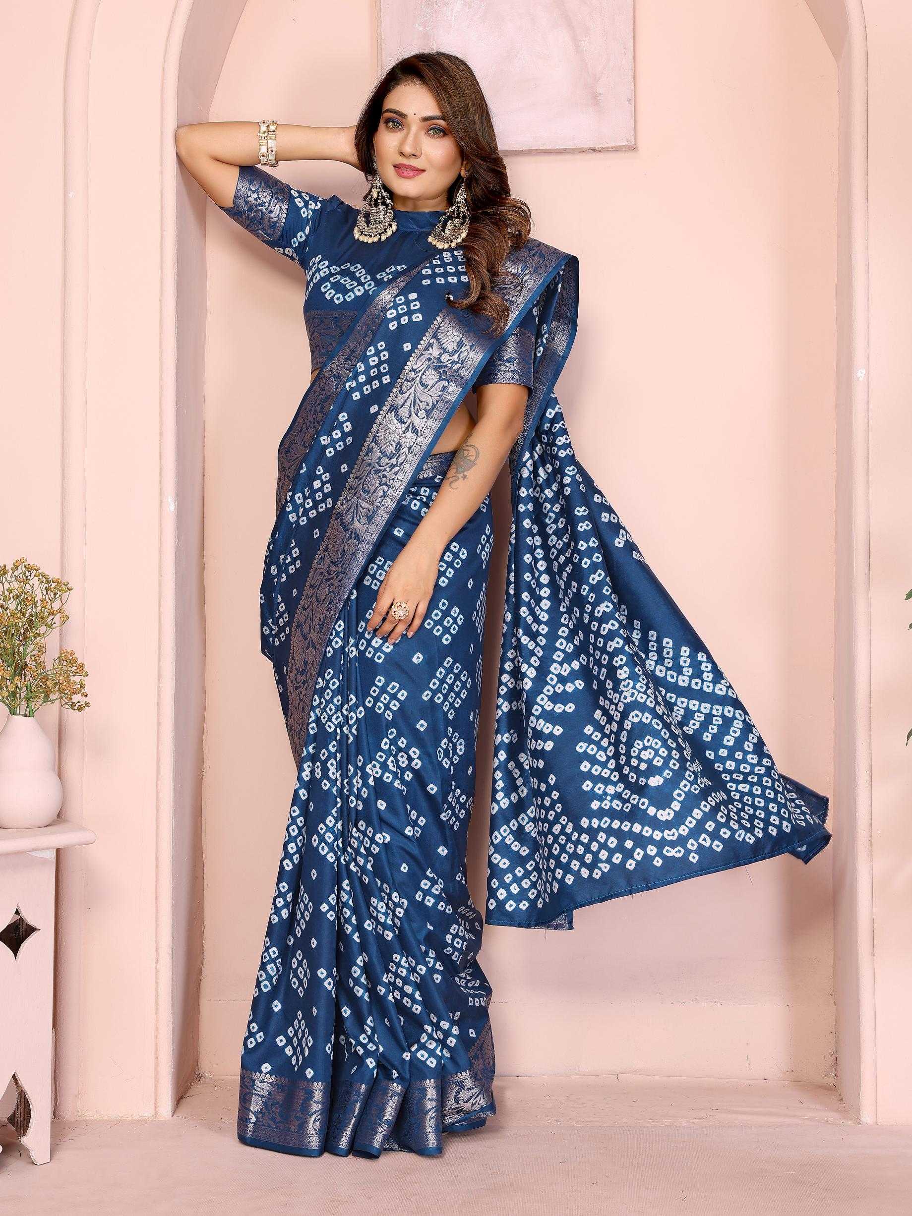 Ynf Pure Bandhej RIN183 MORPANKH Silk Sarees Wholesale Soft Silk Sarees Designer Silk Sarees Fancy Silk Sarees Manufacturer