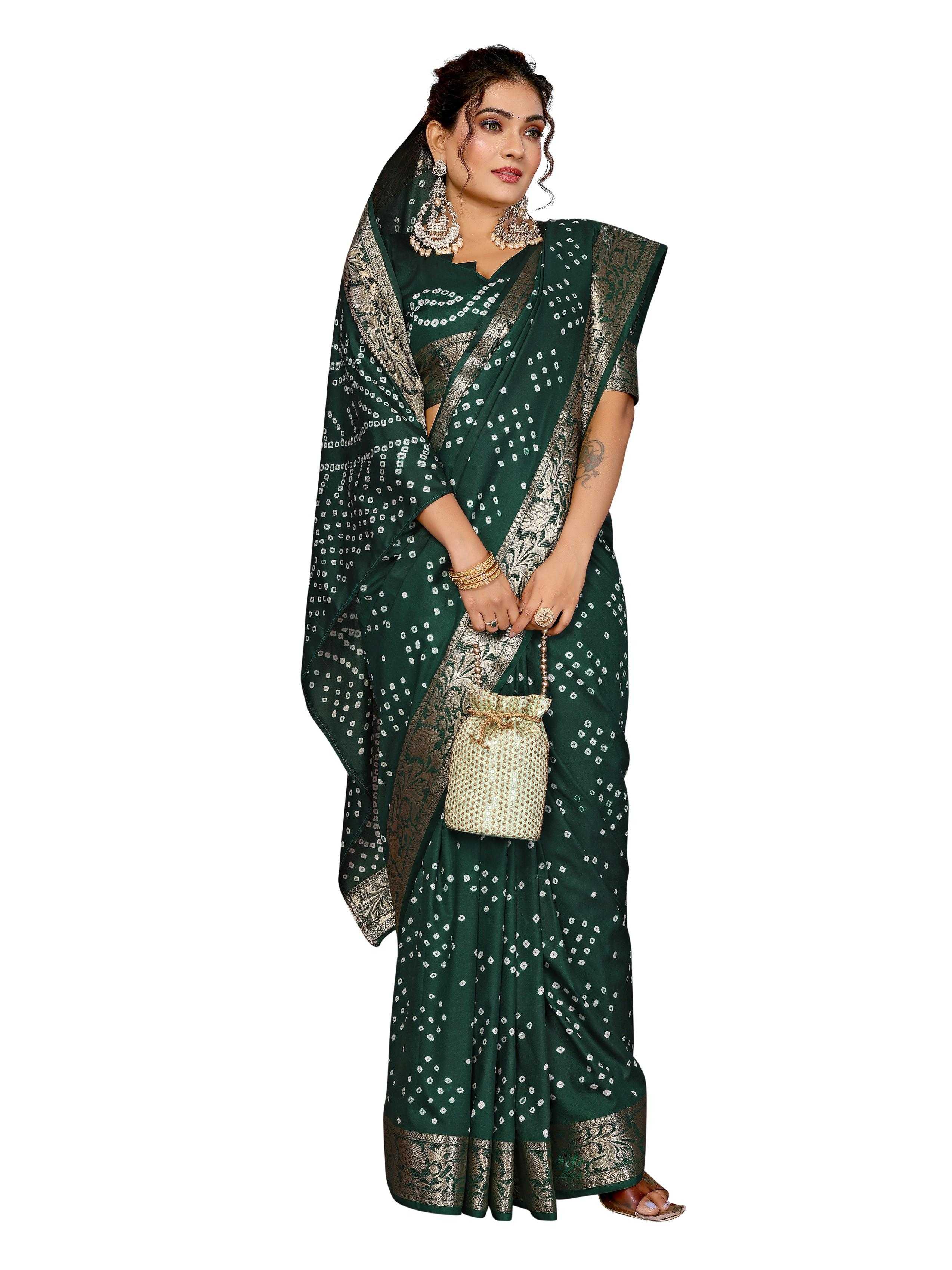 Ynf Pure Bandhej RIN183 MORPANKH Silk Sarees Wholesale Soft Silk Sarees Designer Silk Sarees Fancy Silk Sarees Manufacturer