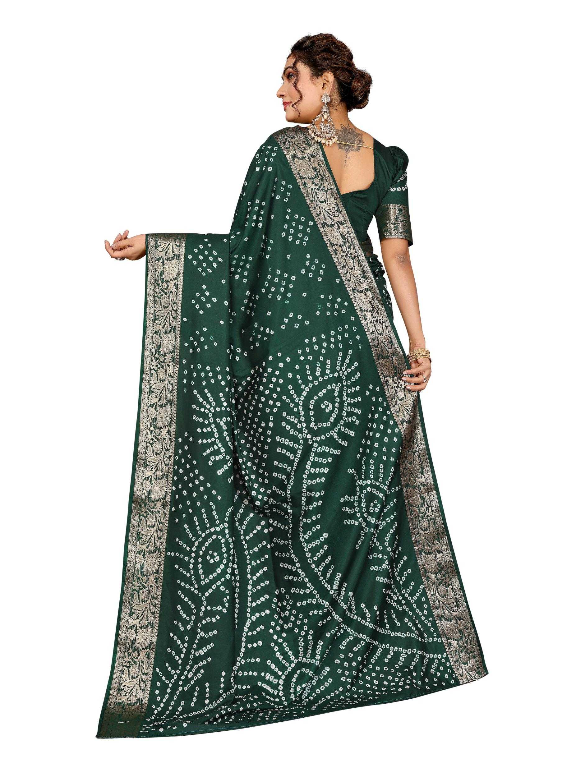 Ynf Pure Bandhej RIN183 MORPANKH Silk Sarees Wholesale Soft Silk Sarees Designer Silk Sarees Fancy Silk Sarees Manufacturer