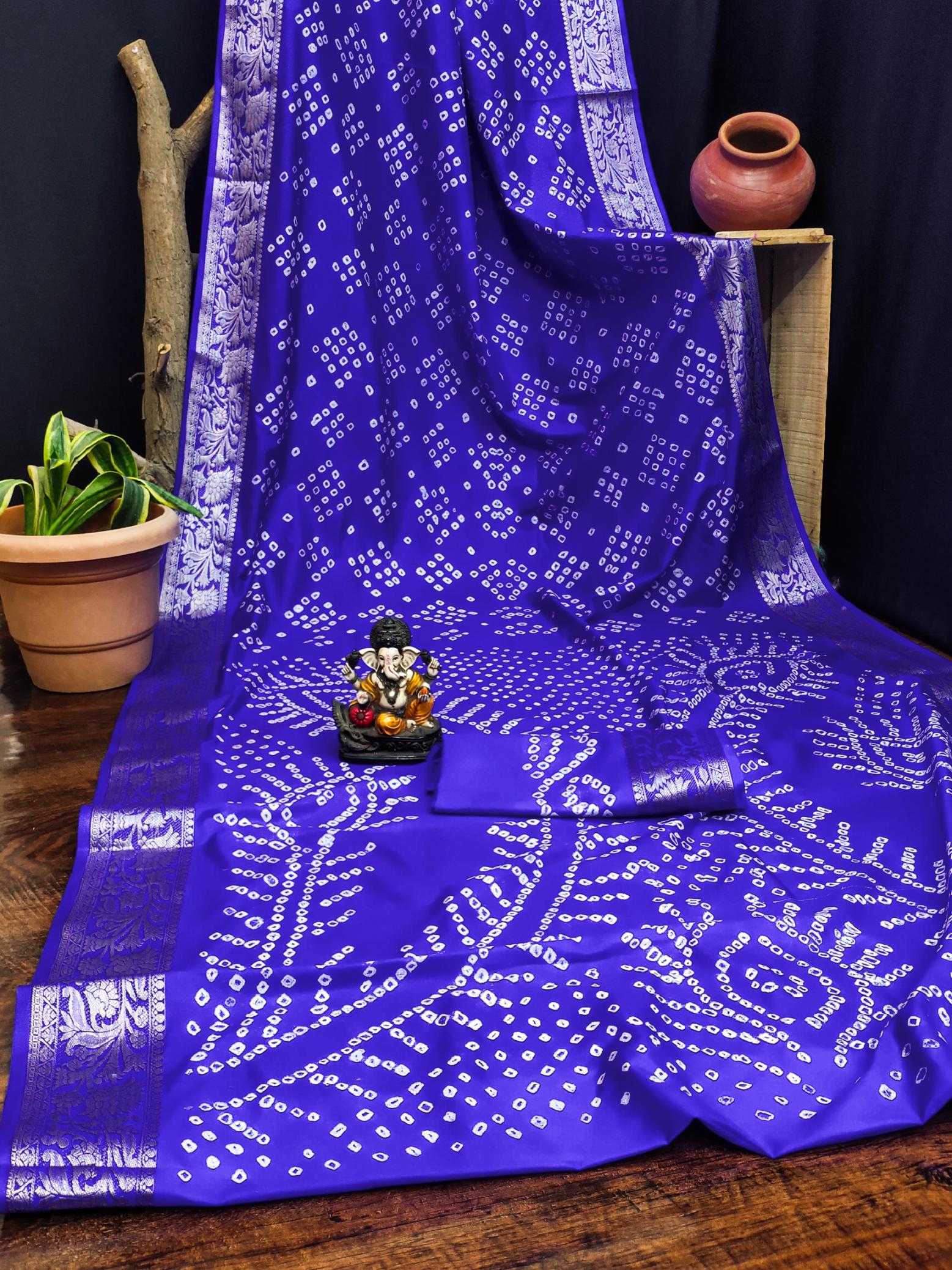 Ynf Pure Bandhej RIN183 MORPANKH Silk Sarees Wholesale Soft Silk Sarees Designer Silk Sarees Fancy Silk Sarees Manufacturer