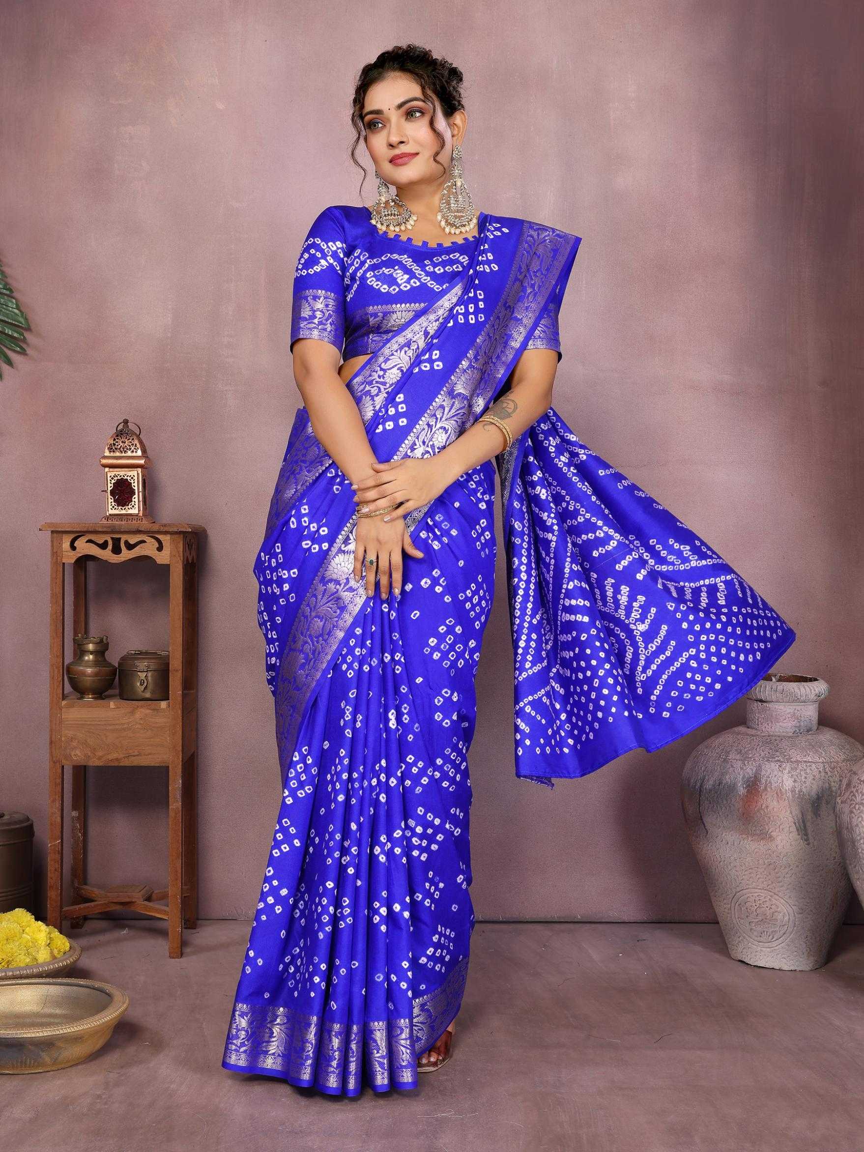 Ynf Pure Bandhej RIN183 MORPANKH Silk Sarees Wholesale Soft Silk Sarees Designer Silk Sarees Fancy Silk Sarees Manufacturer