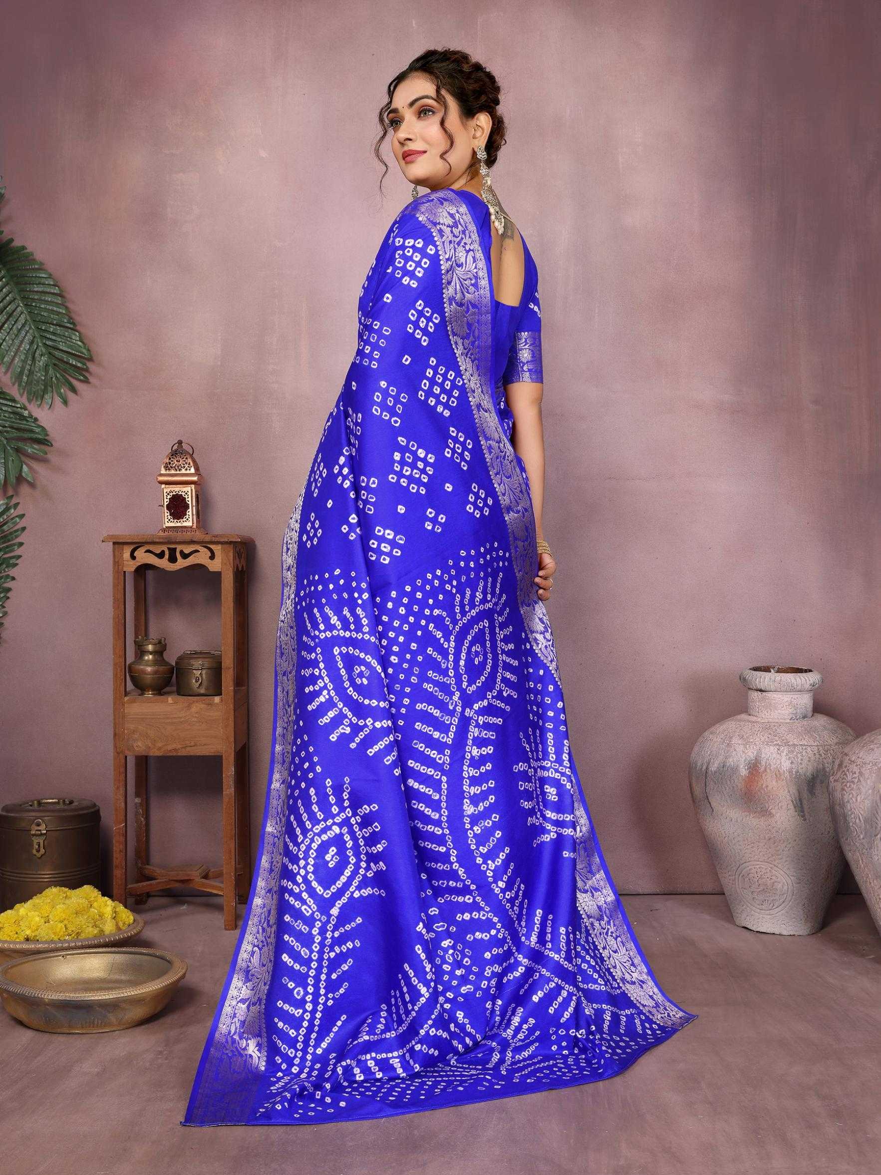 Ynf Pure Bandhej RIN183 MORPANKH Silk Sarees Wholesale Soft Silk Sarees Designer Silk Sarees Fancy Silk Sarees Manufacturer