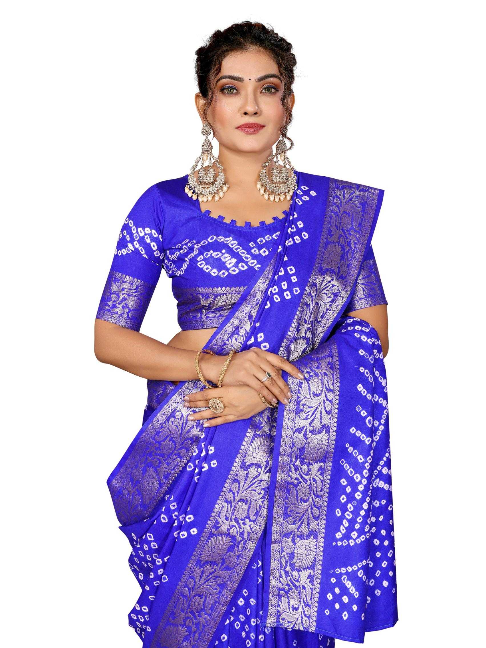 Ynf Pure Bandhej RIN183 MORPANKH Silk Sarees Wholesale Soft Silk Sarees Designer Silk Sarees Fancy Silk Sarees Manufacturer